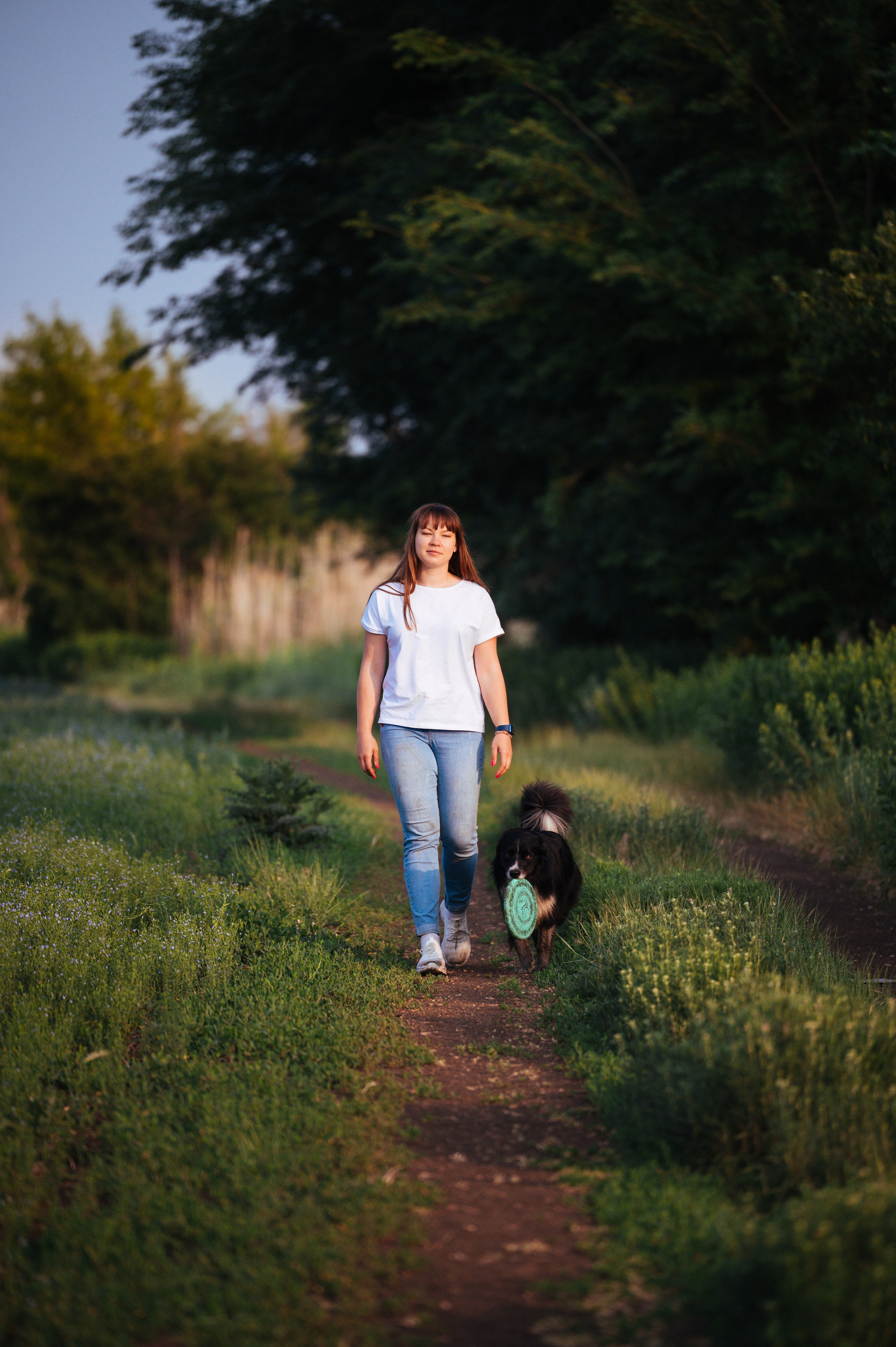 Прогулка на рассвете с бордер-колли. Фотограф в Ростове —на — Дону