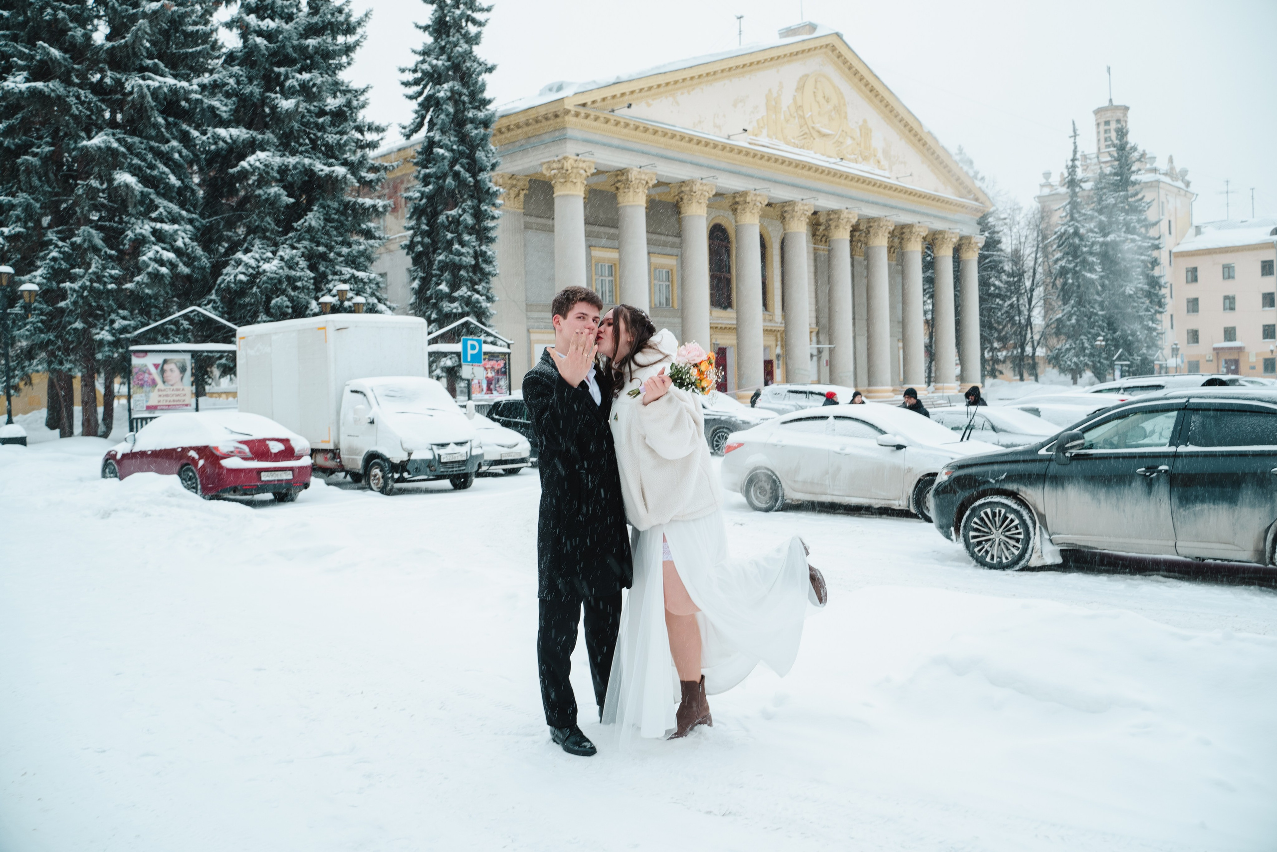 Зимняя прогулка. Свадебный фотограф Новосибирск Мария Раменская