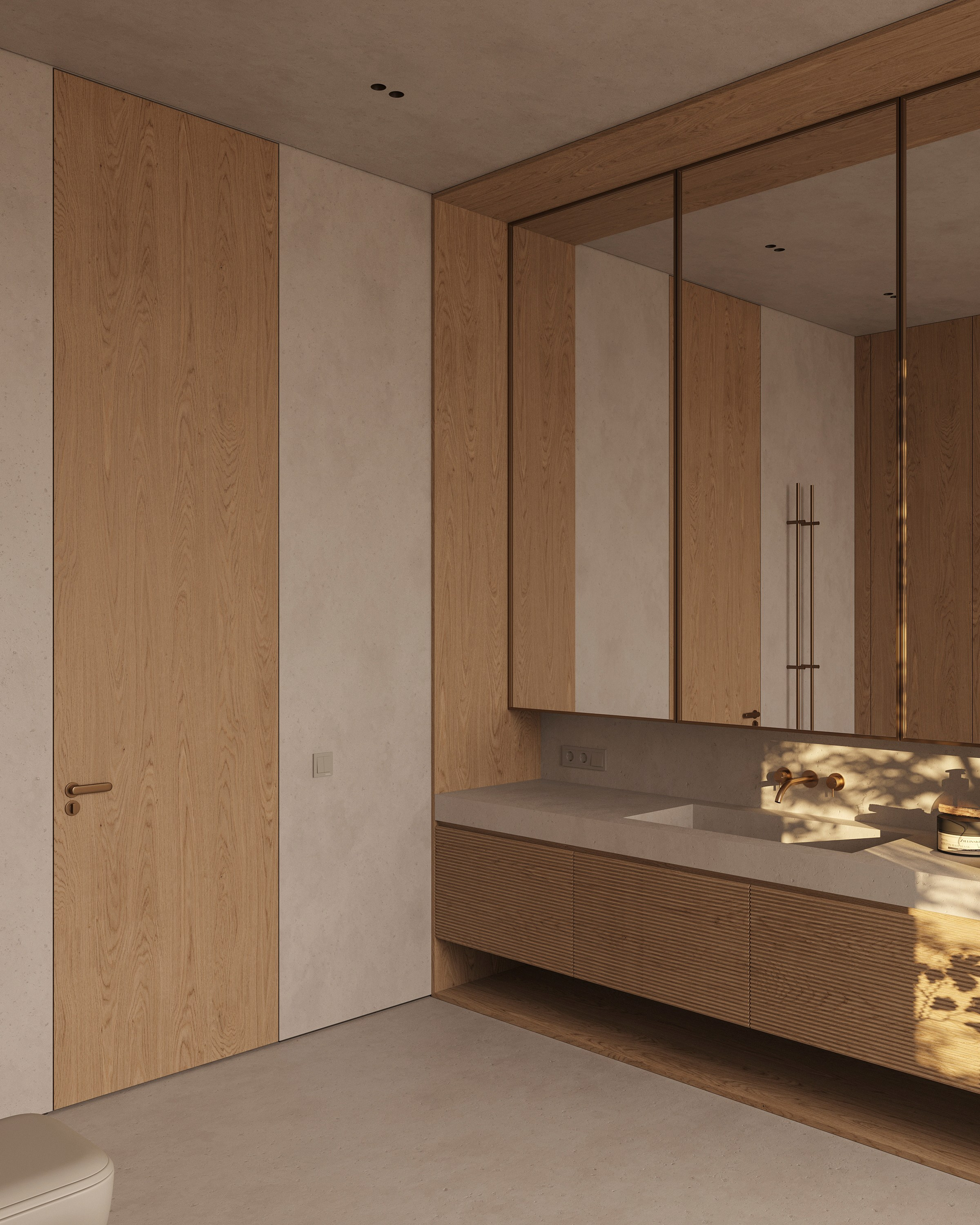 ZEN BATHROOM | SUNNY & SOFT CONCEPTS. Interior Visualization by Valerie Stetyukevich