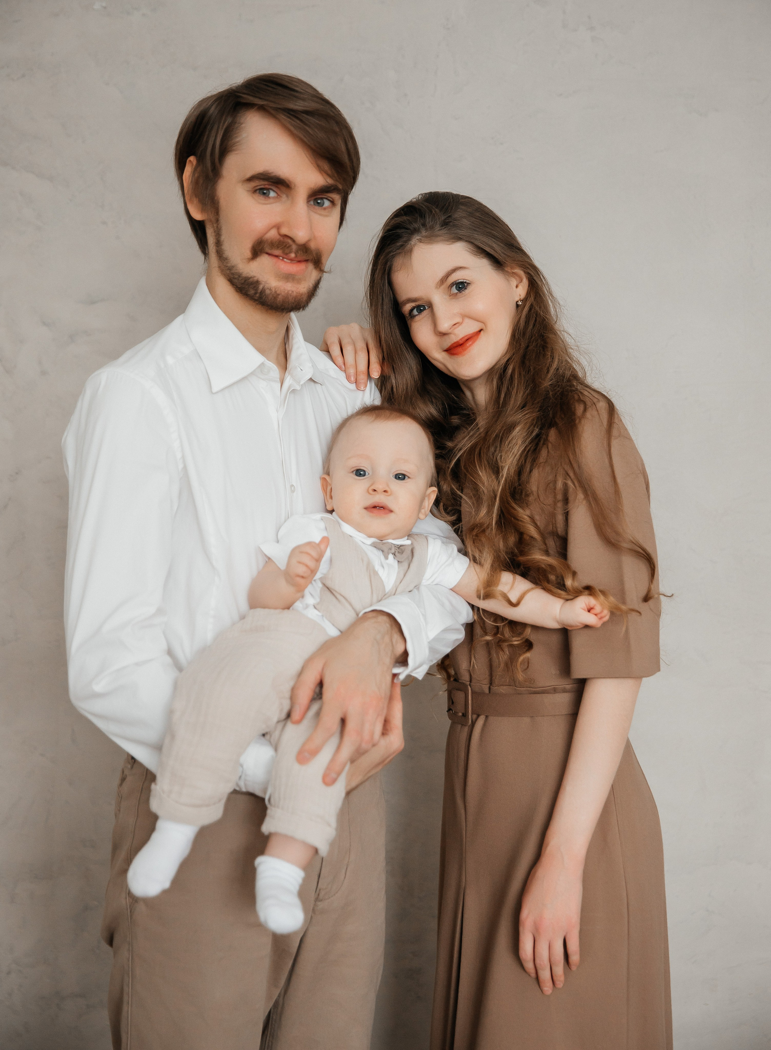 Новогодняя (мама, папа, сын и дедушка). Фотограф текстиля в Москве Ольга Иванова