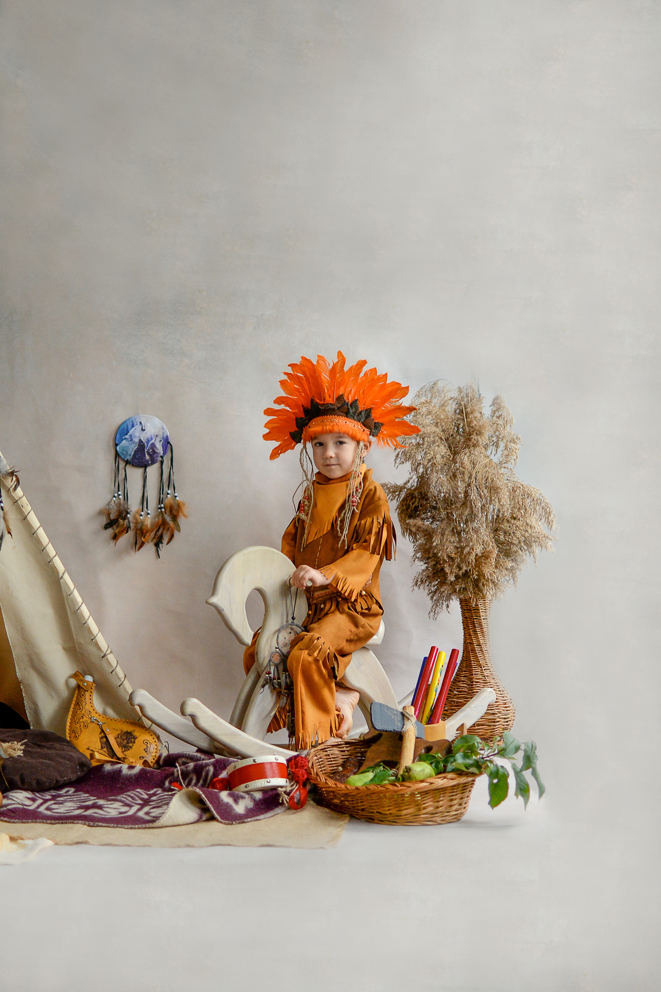 Индейцы. Сентябрь 2021 год. Детский и семейный фотограф Катерина Мишина