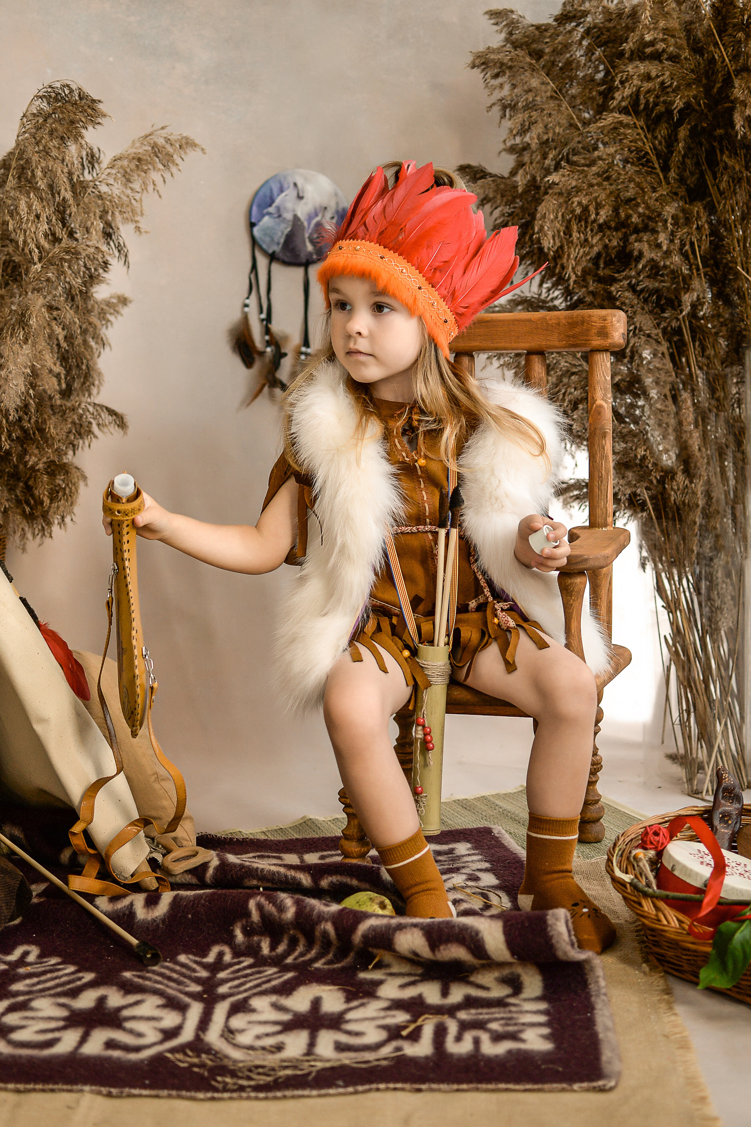 Индейцы. Сентябрь 2021 год. Детский и семейный фотограф Катерина Мишина