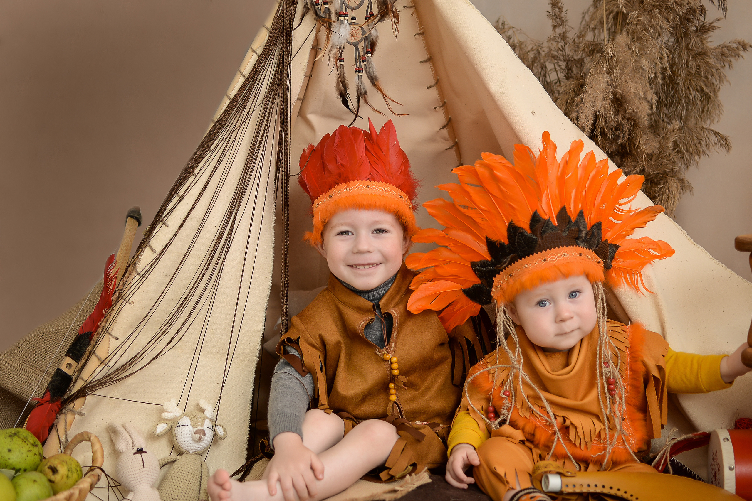 Индейцы. Сентябрь 2021 год. Детский и семейный фотограф Катерина Мишина
