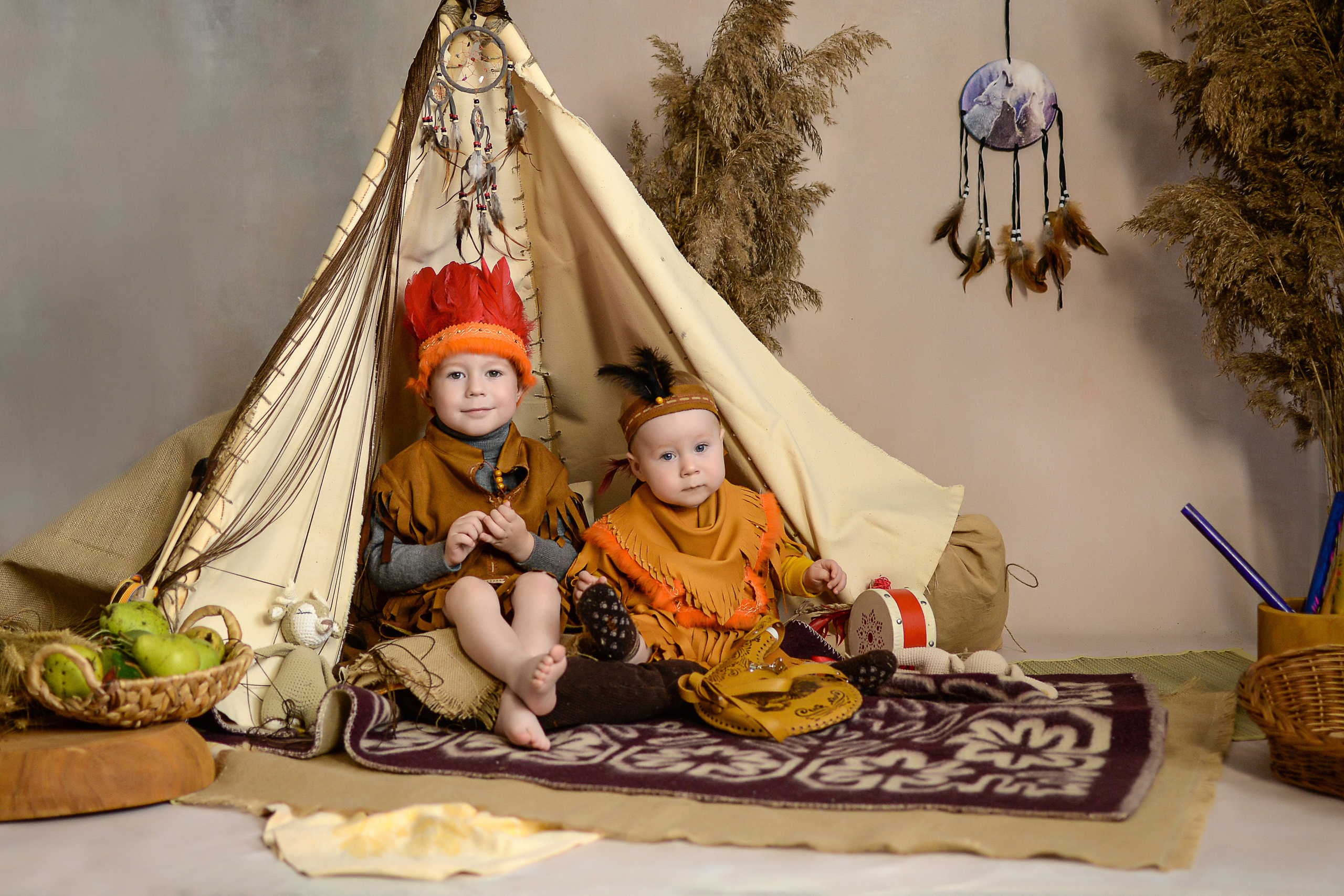 Индейцы. Сентябрь 2021 год. Детский и семейный фотограф Катерина Мишина