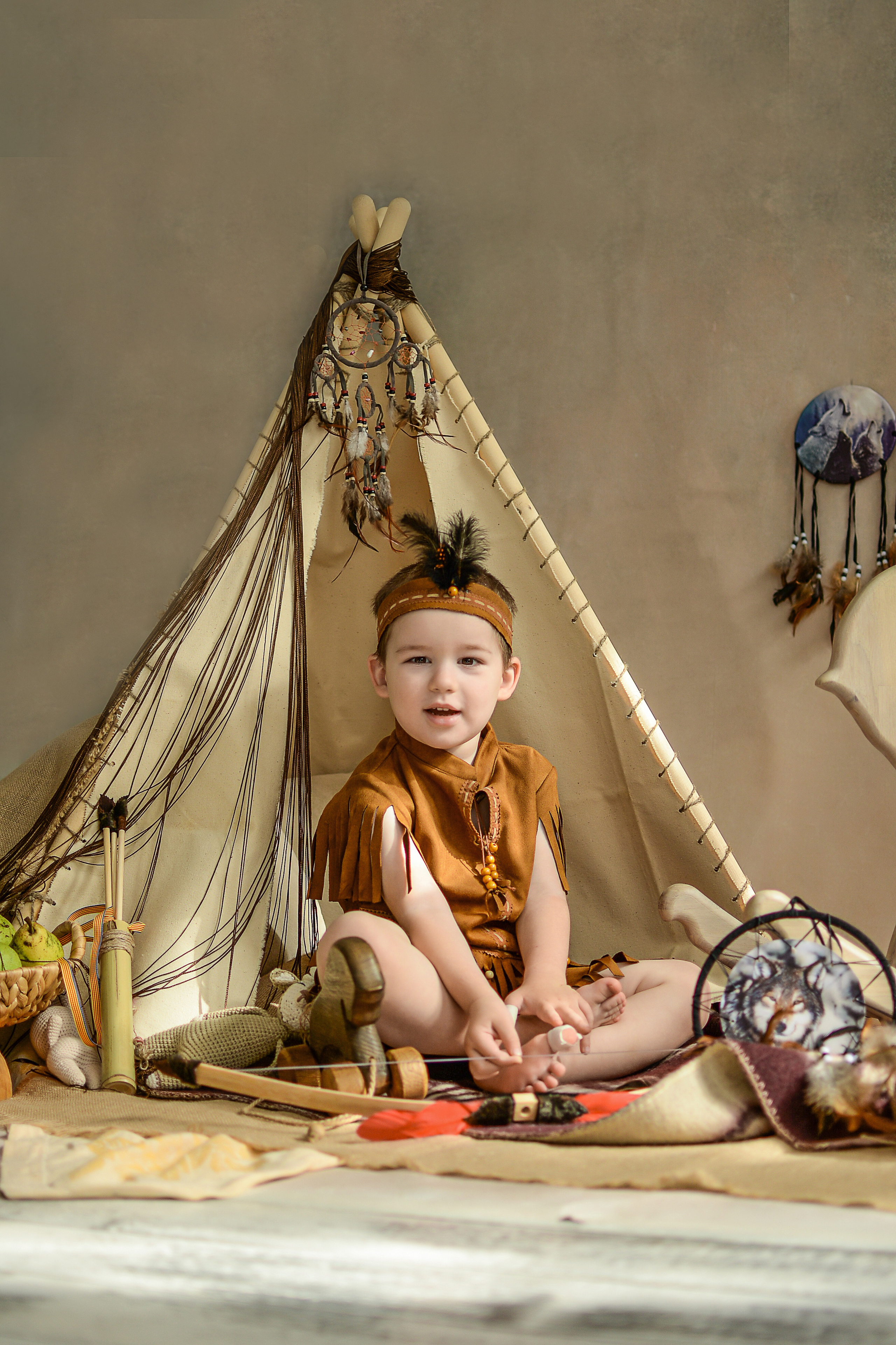 Индейцы. Сентябрь 2021 год. Детский и семейный фотограф Катерина Мишина