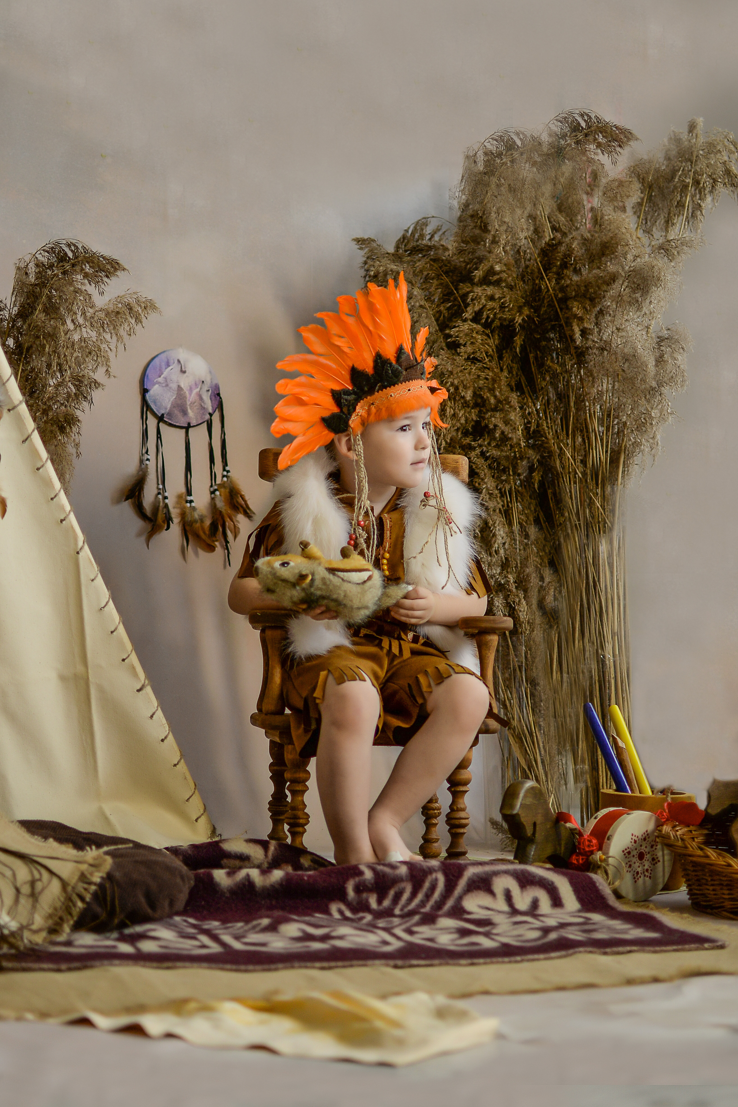 Индейцы. Сентябрь 2021 год. Детский и семейный фотограф Катерина Мишина