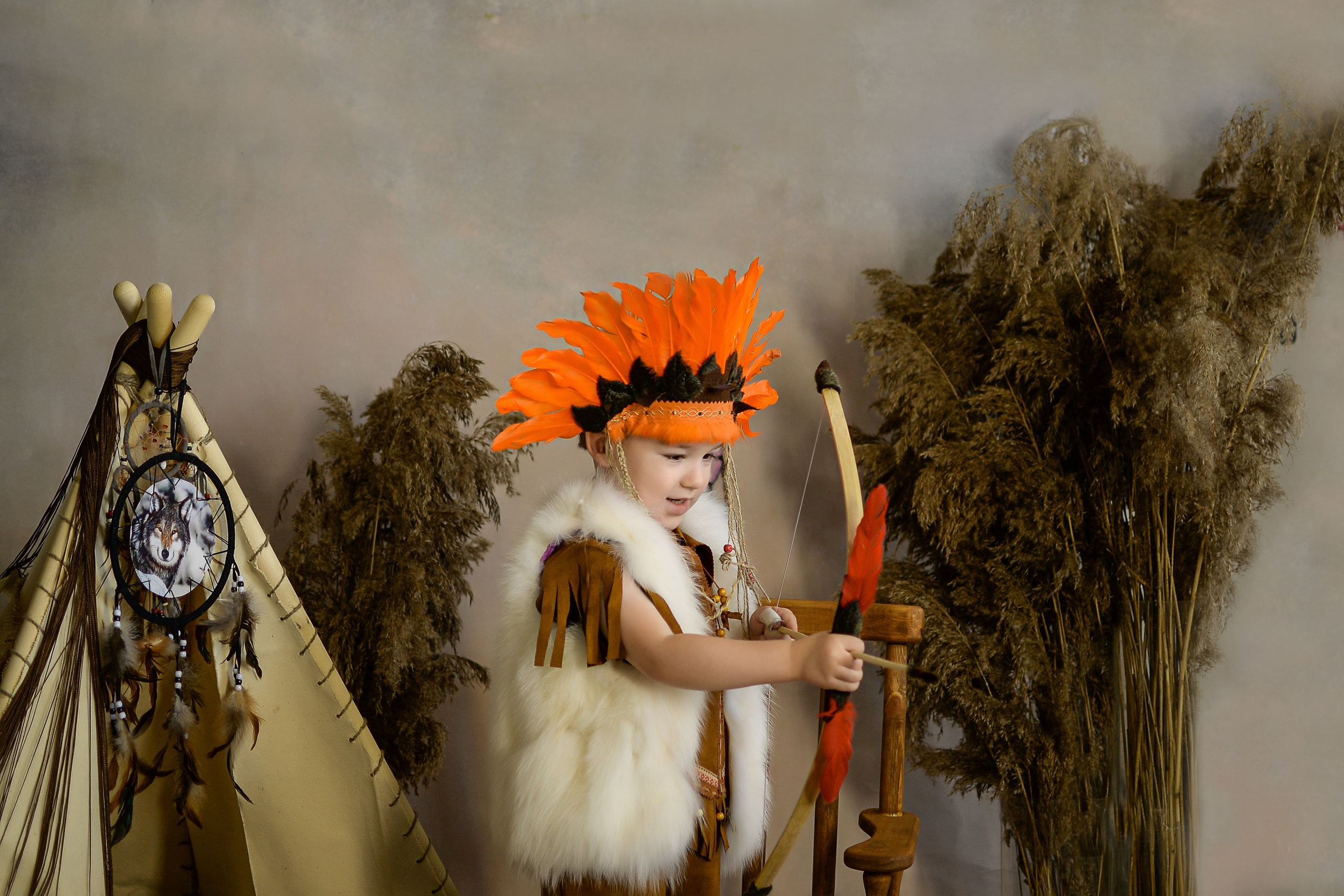 Индейцы. Сентябрь 2021 год. Детский и семейный фотограф Катерина Мишина