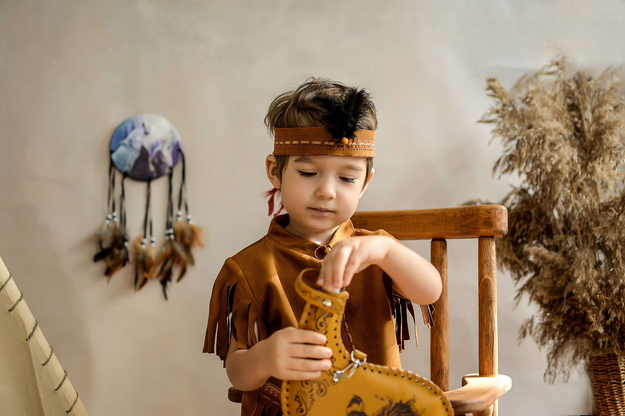 Индейцы. Сентябрь 2021 год. Детский и семейный фотограф Катерина Мишина