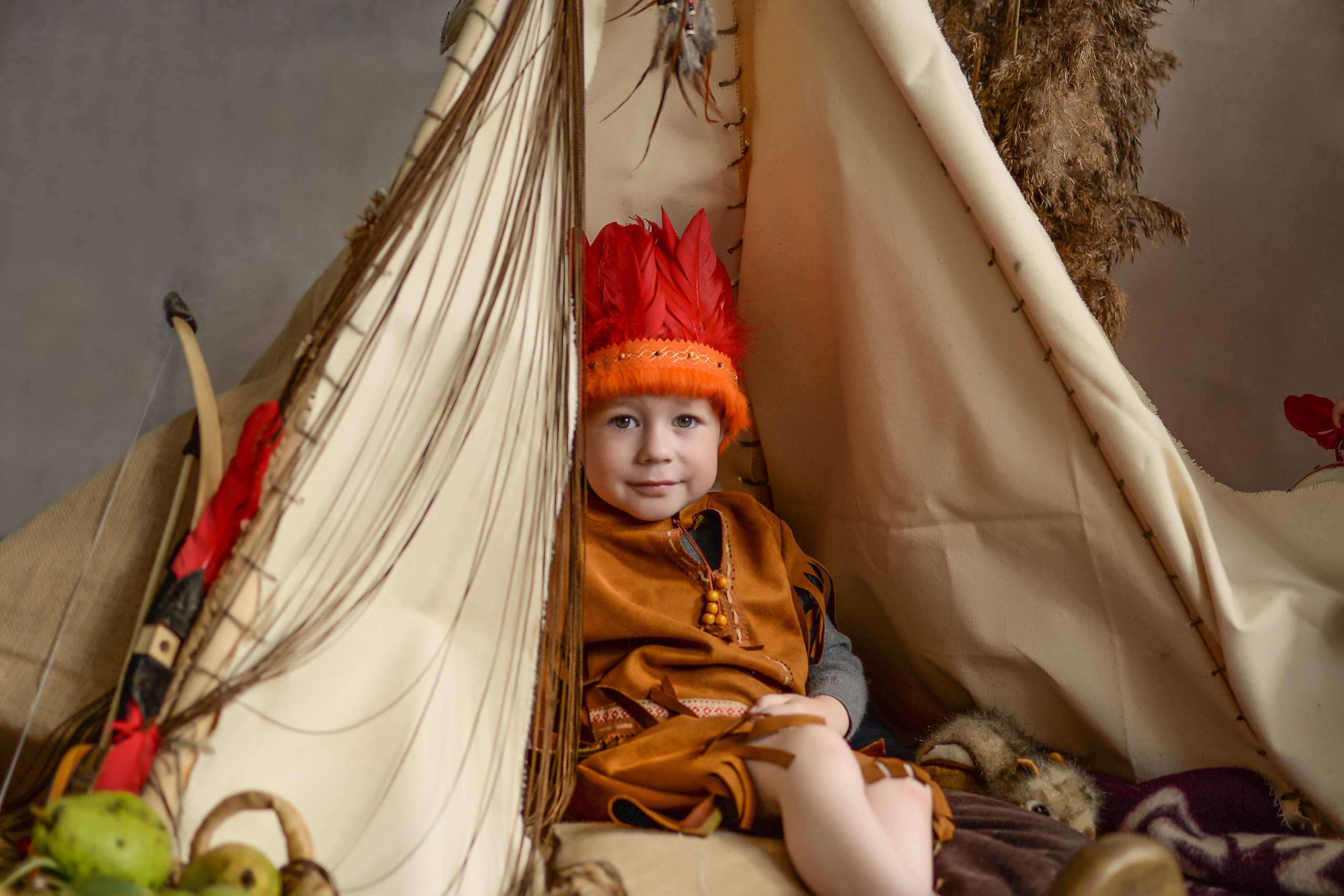 Индейцы. Сентябрь 2021 год. Детский и семейный фотограф Катерина Мишина