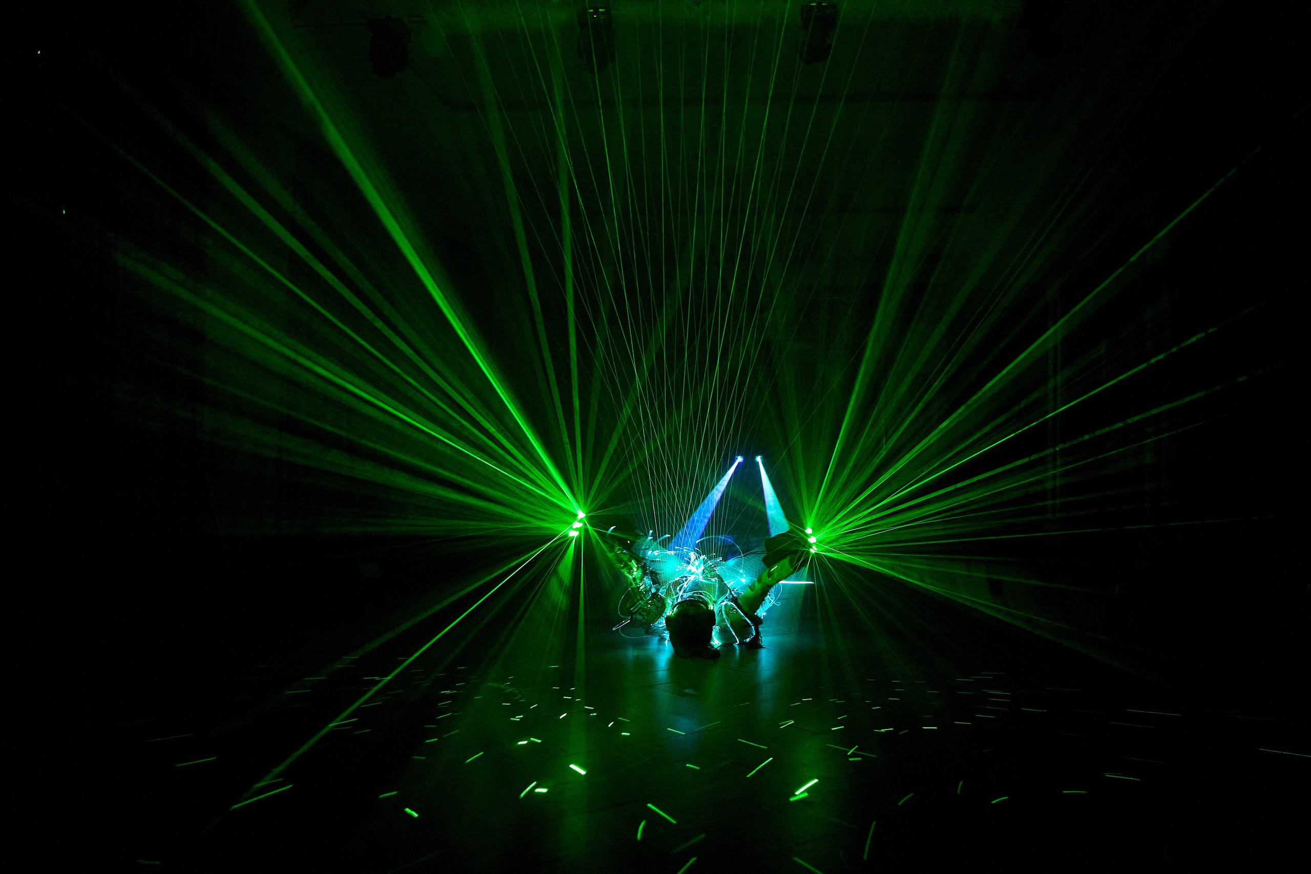 Лазерное шоу. Фотограф Александр Казин