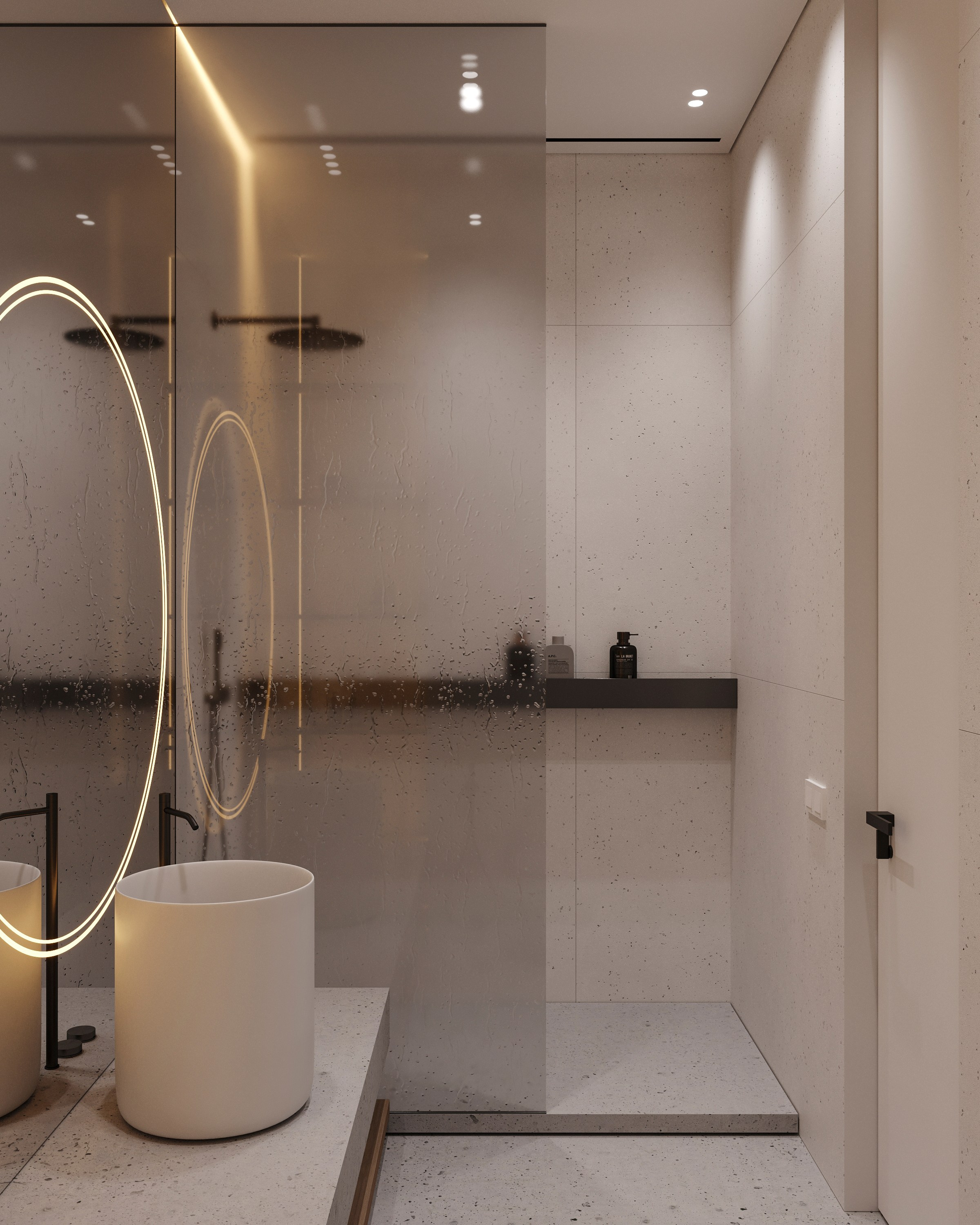 CONCRETE | DESIGNER ANNE KIREEVA. Interior Visualization by Valerie Stetyukevich