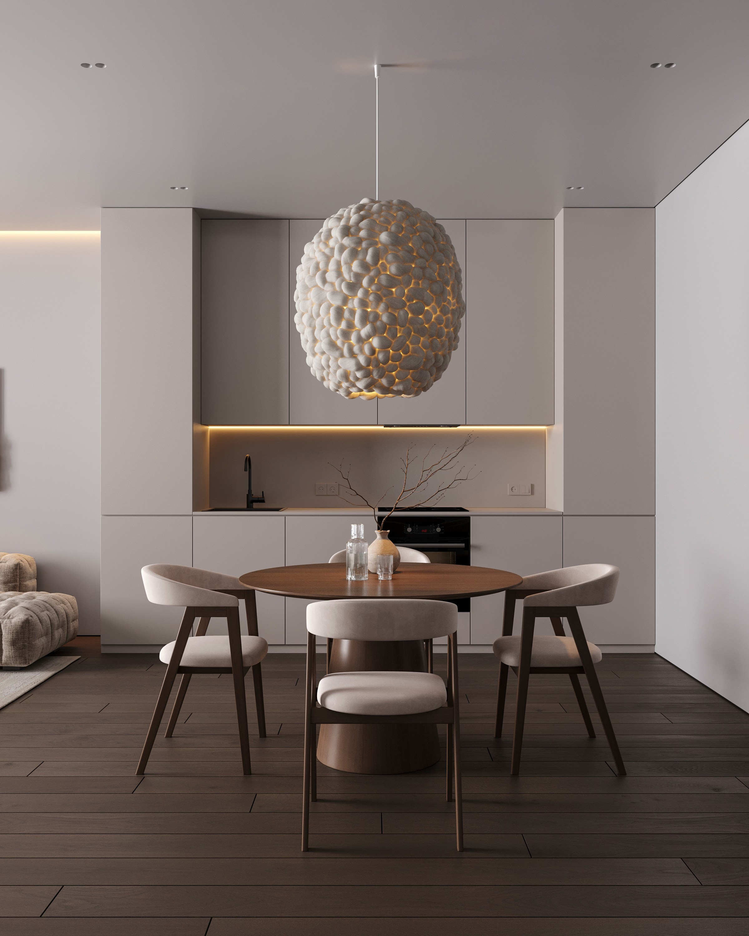 CLOUD MINIMAL | DESIGNER ANNE KIREEVA. Interior Visualization by Valerie Stetyukevich