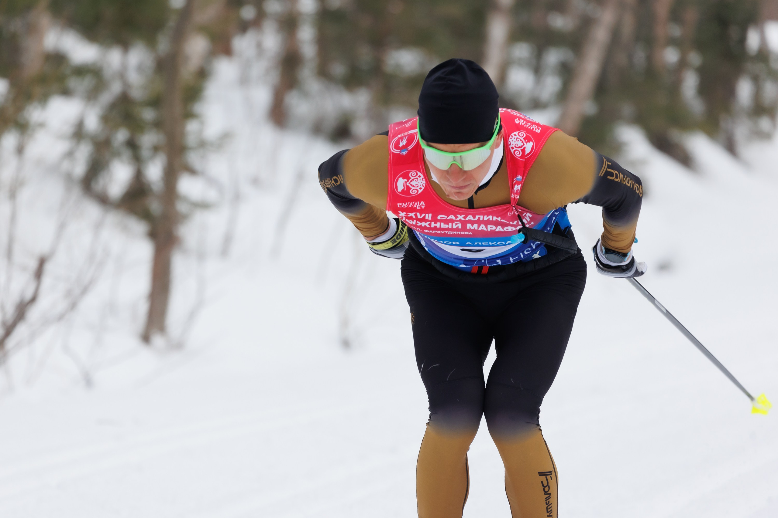 XXVII Сахалинский лыжный марафон. Фотограф Анастасия Зубкова