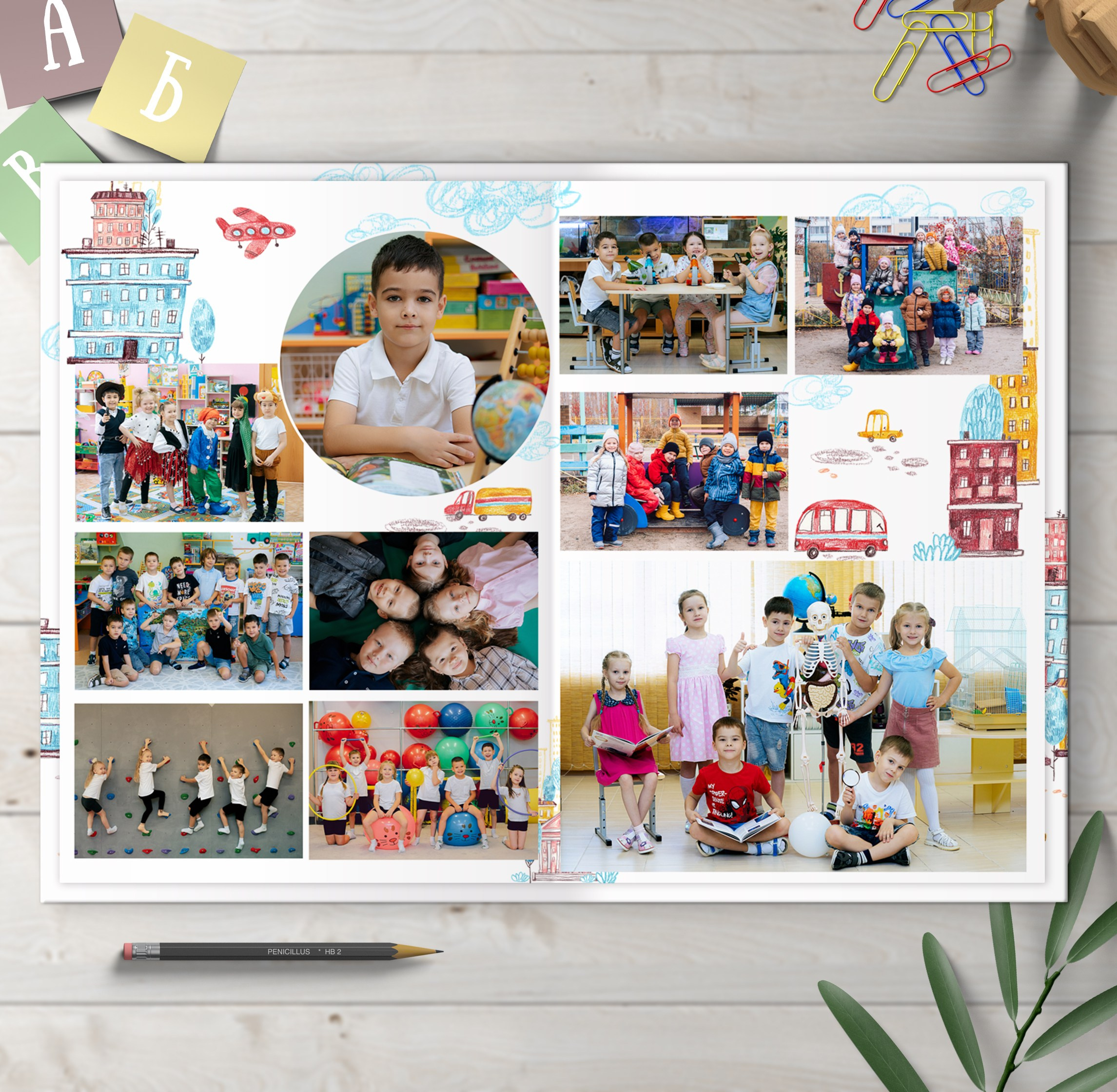 Альбомы для детских садов. Школьный фотограф в Челябинске. Выпускные фотоальбомы