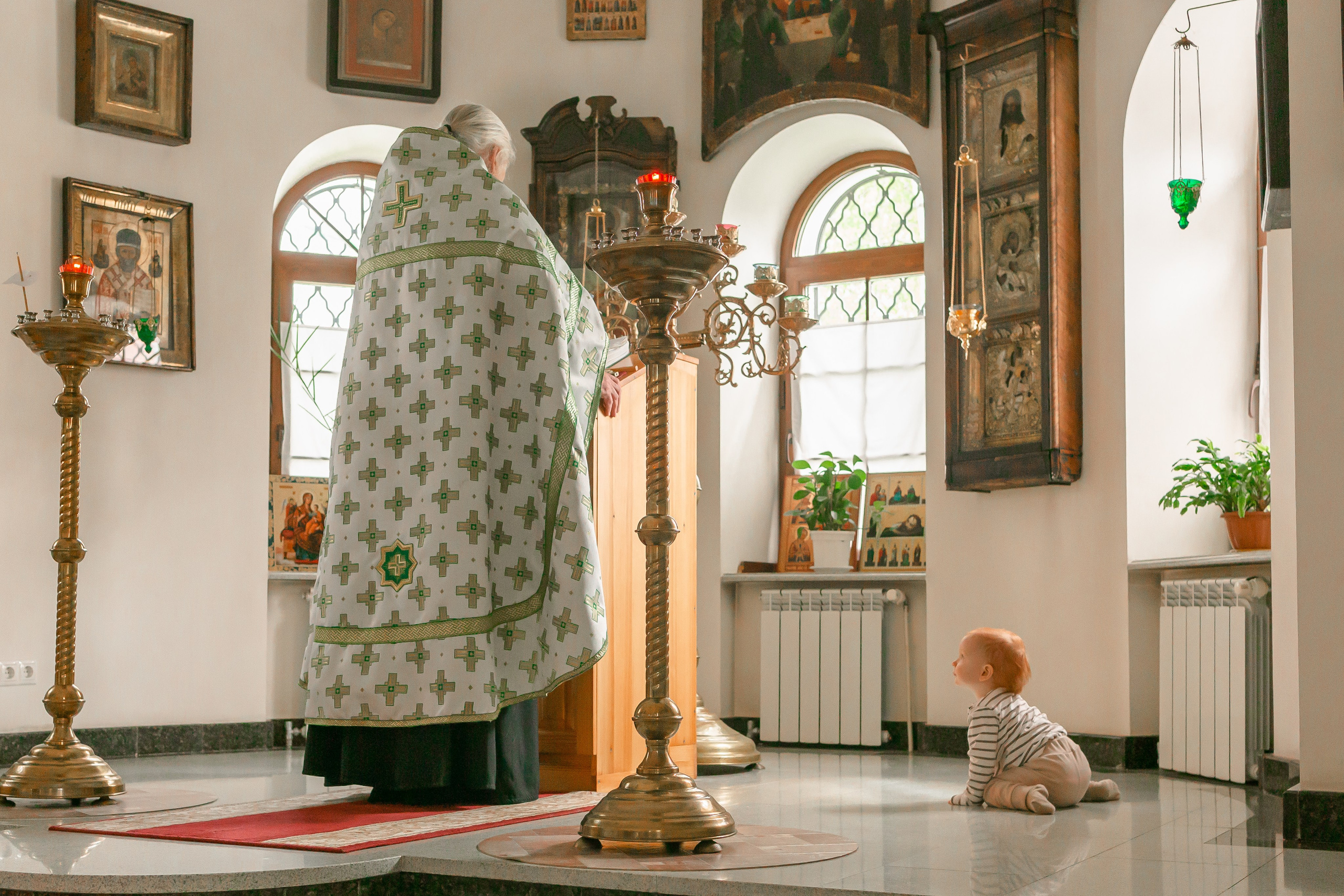 Крещение малышей. Фотограф Новорожденных и беременности г. Тюмень