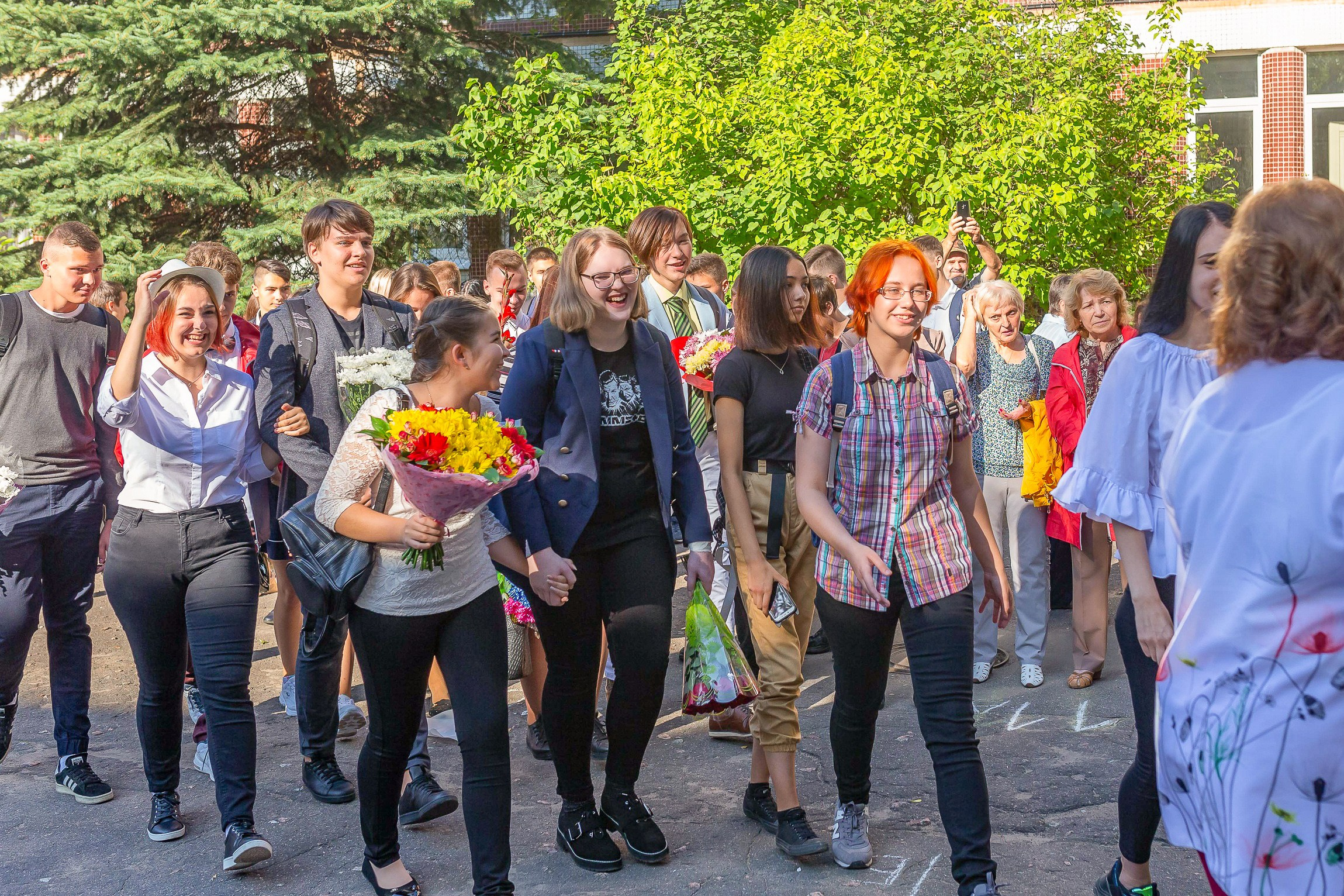 Линейка 1 сентября. Свадебный и Репортажный фотограф в Санкт-Петербурге