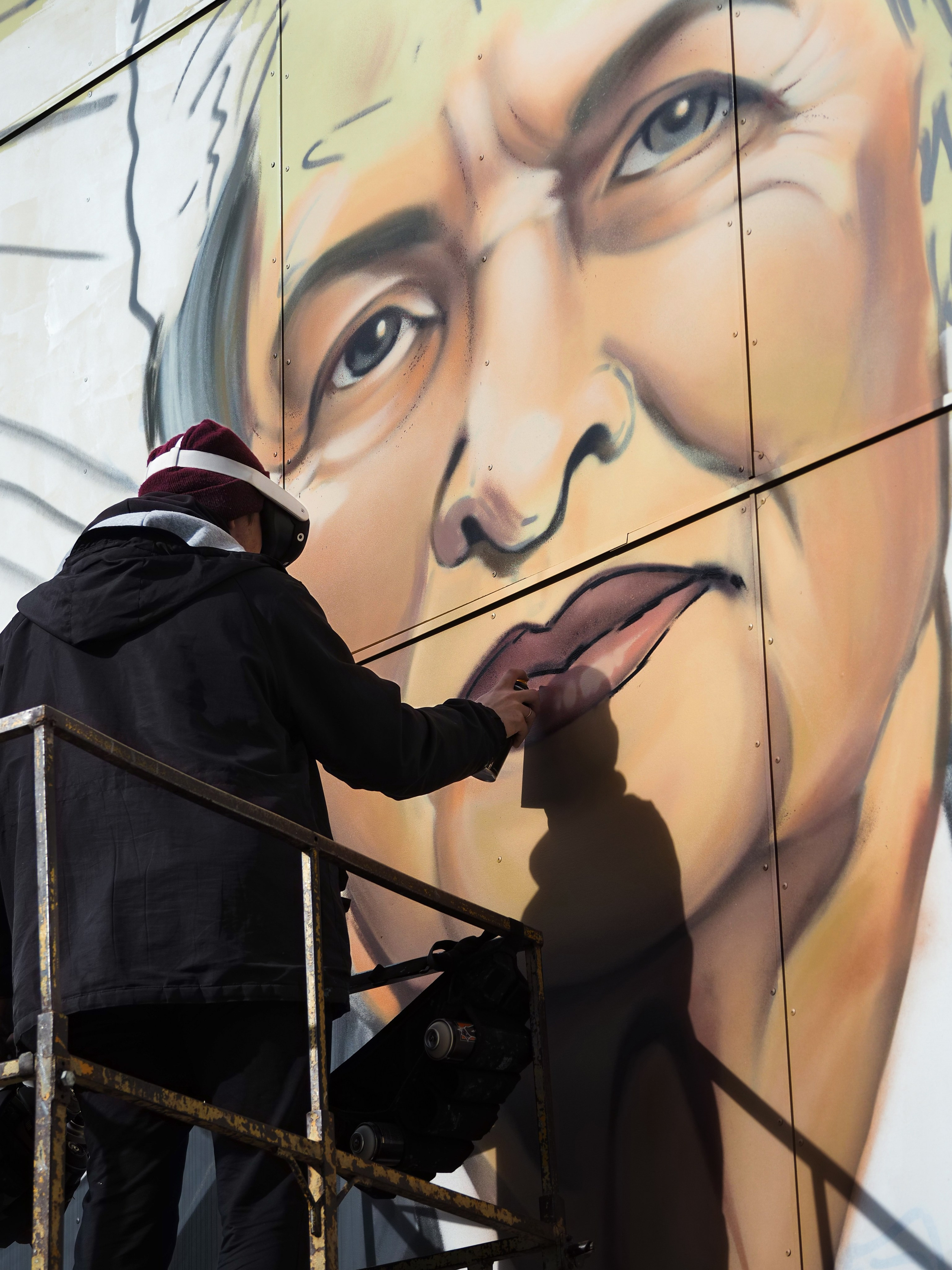 Создание мурала на школе. Профессиональная фотография от VladEstaf_StyloQArt: портреты, репортажи, семья