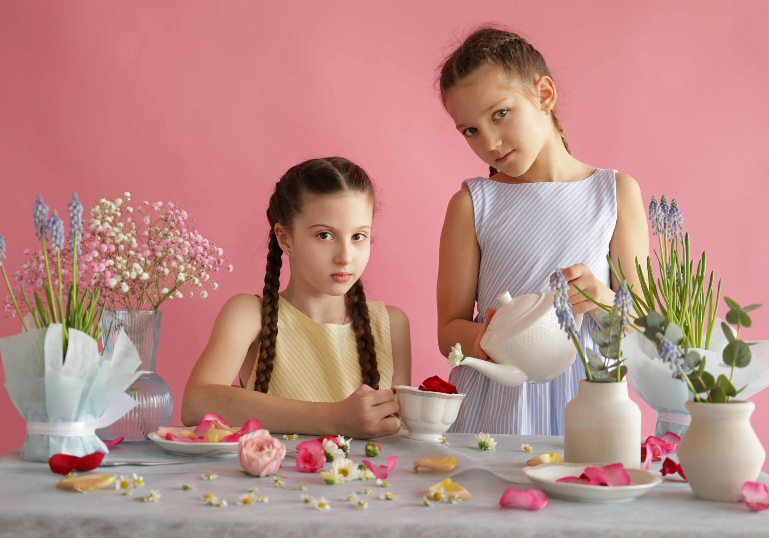 Стилизованная детская фотосессия в студии