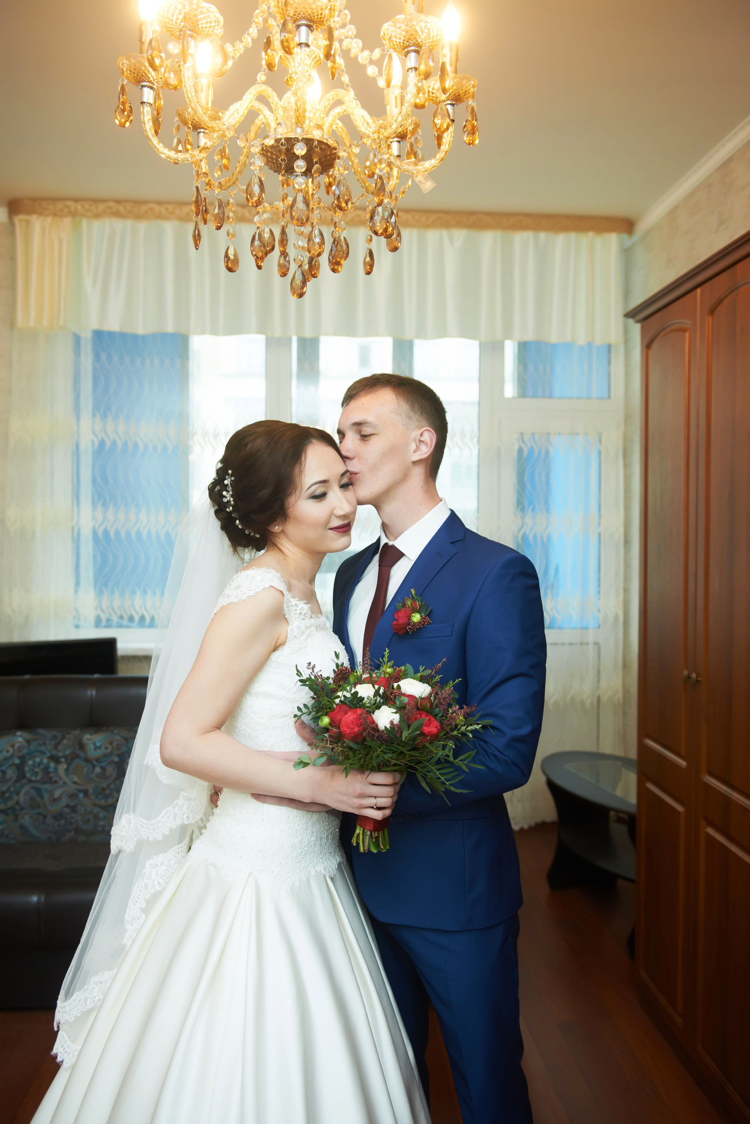 Индира и Дмитрий (свадебная фотосессия в Ботаническом саду и в фотостудии). Портретный, семейный и свадебный фотограф в Санкт-Петербурге и в Пушкине Ширяев Денис