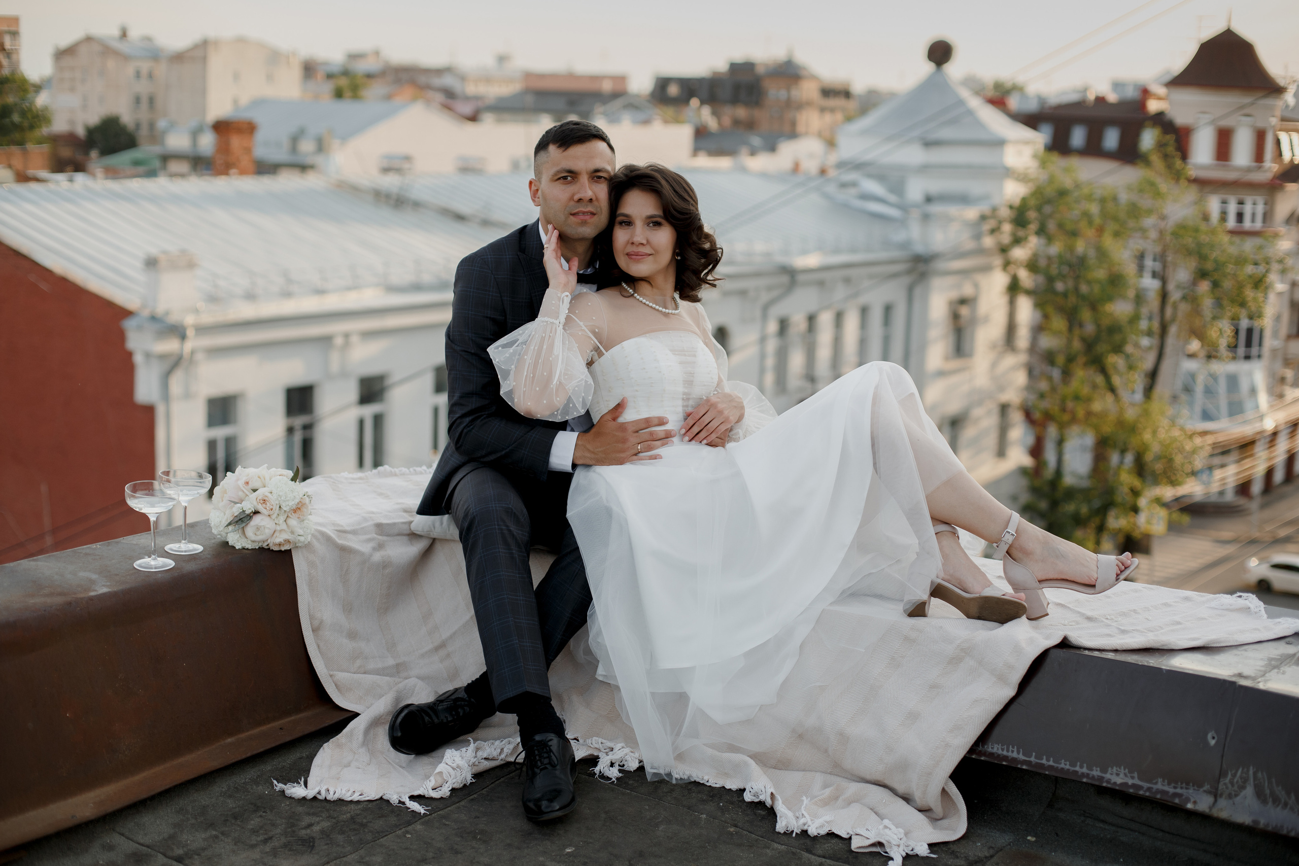 Свадебная фотосессия в городе. Свадебный фотограф в Самаре Катерина Мостовая