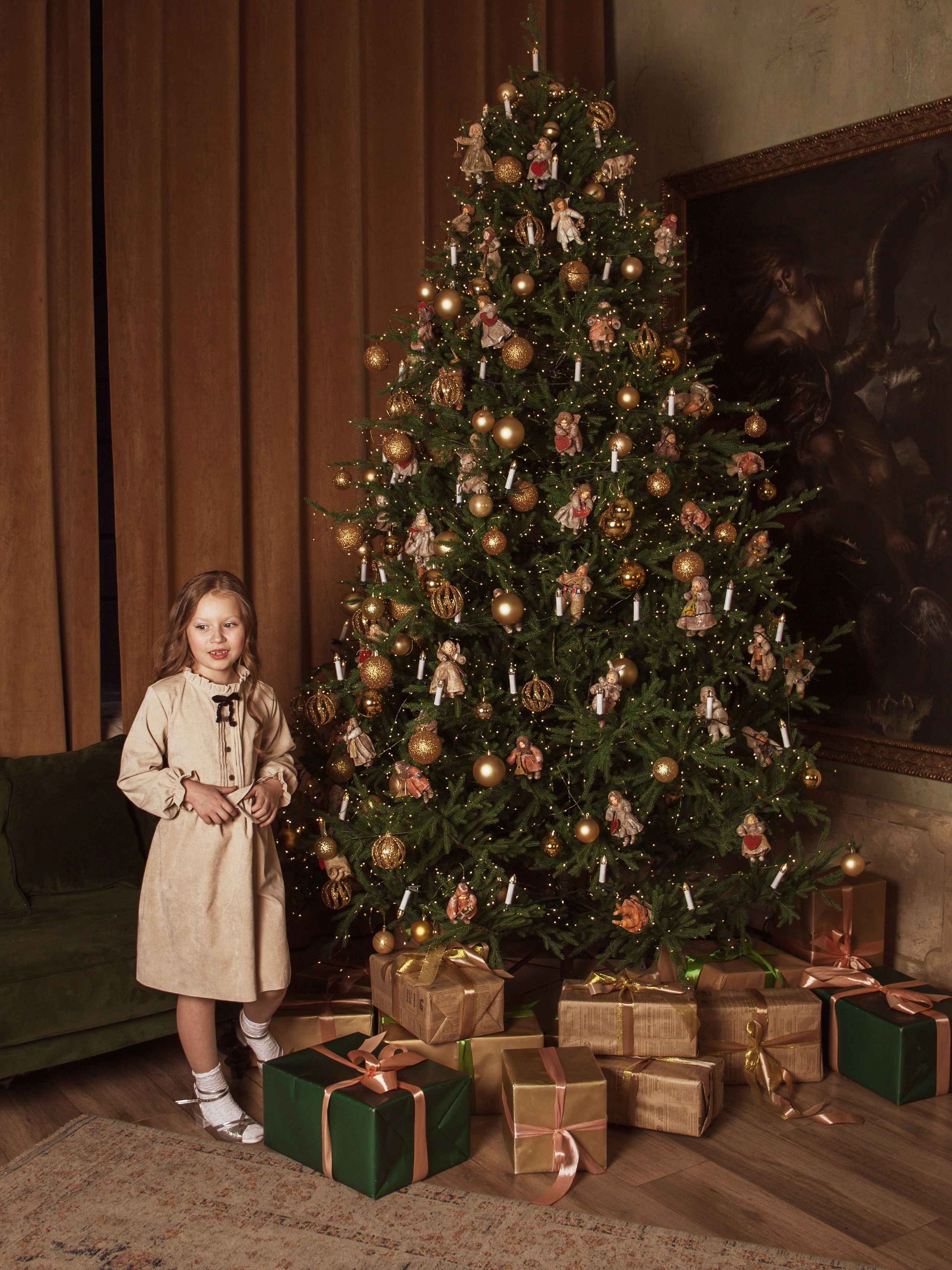 Мама с дочкой, новогодняя сьемка. Свадебный и семейный фотограф в Москве Мила Широких
