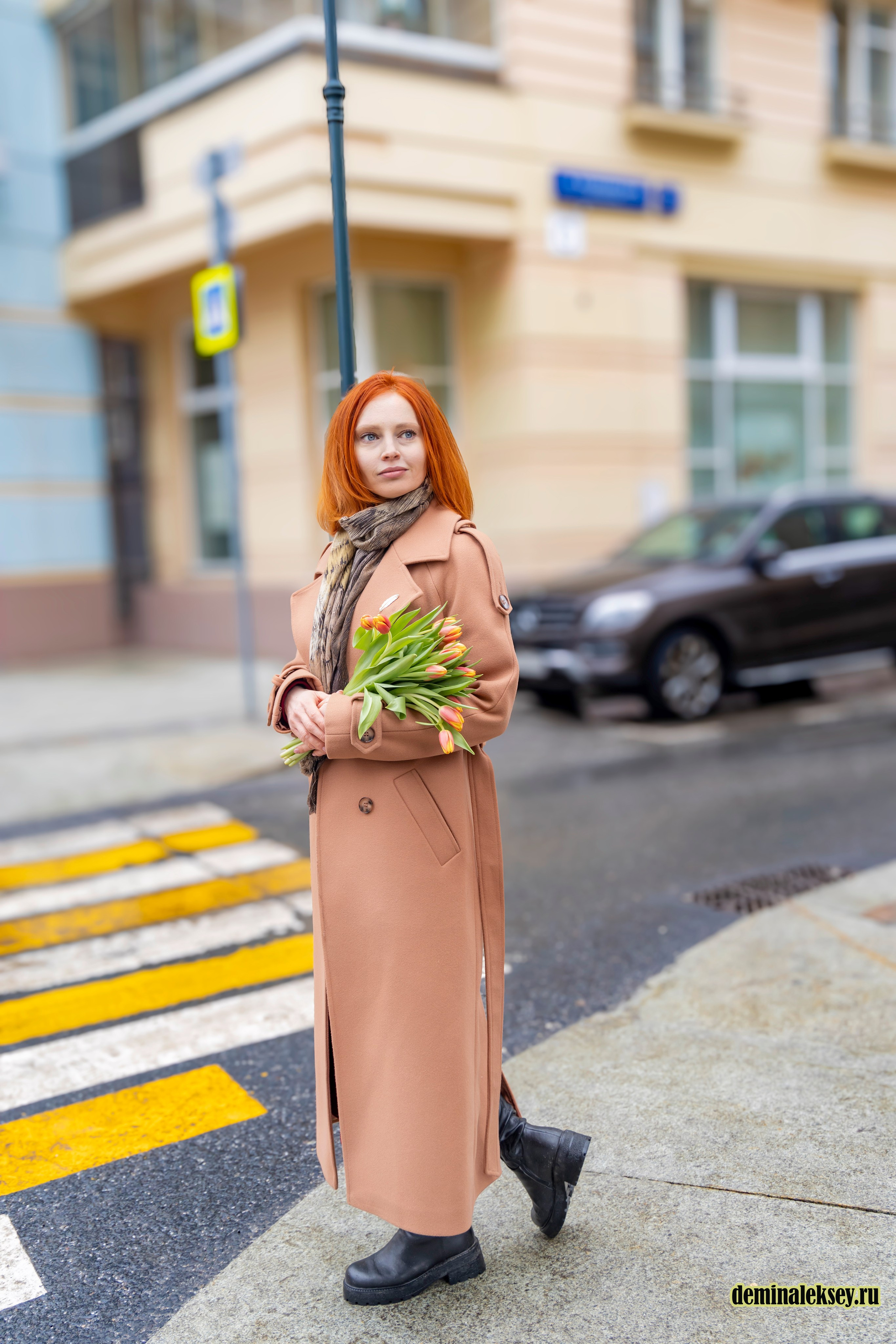 Весенняя фотопрогулка со Светланой на Патриарших прудах. Репортажный, семейный и студийный фотограф в Москве Демин Алексей