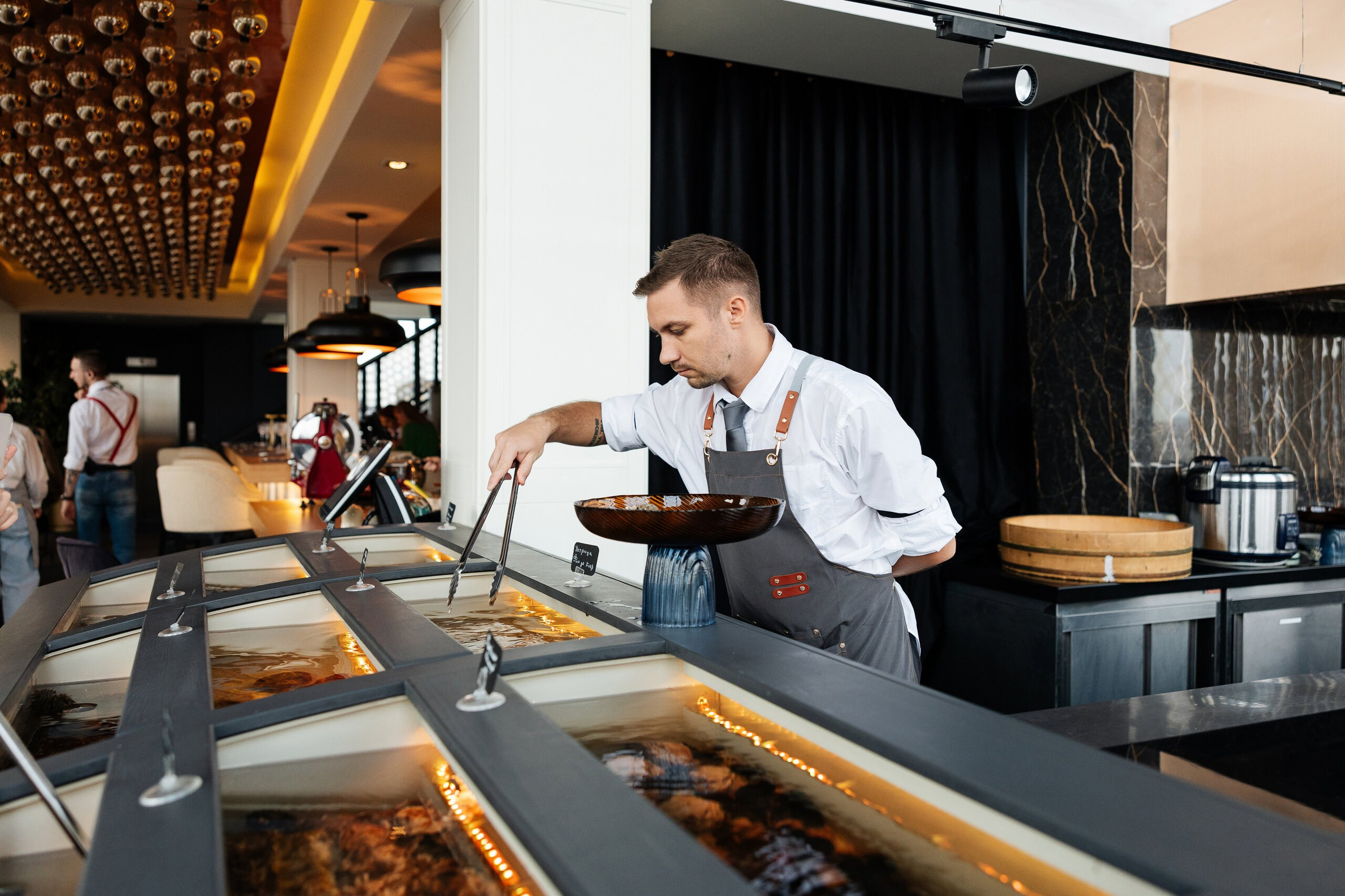 Гастрономический ресторан Москва. Свадебный и репортажный фотограф в Воронеже Сергей Максимов