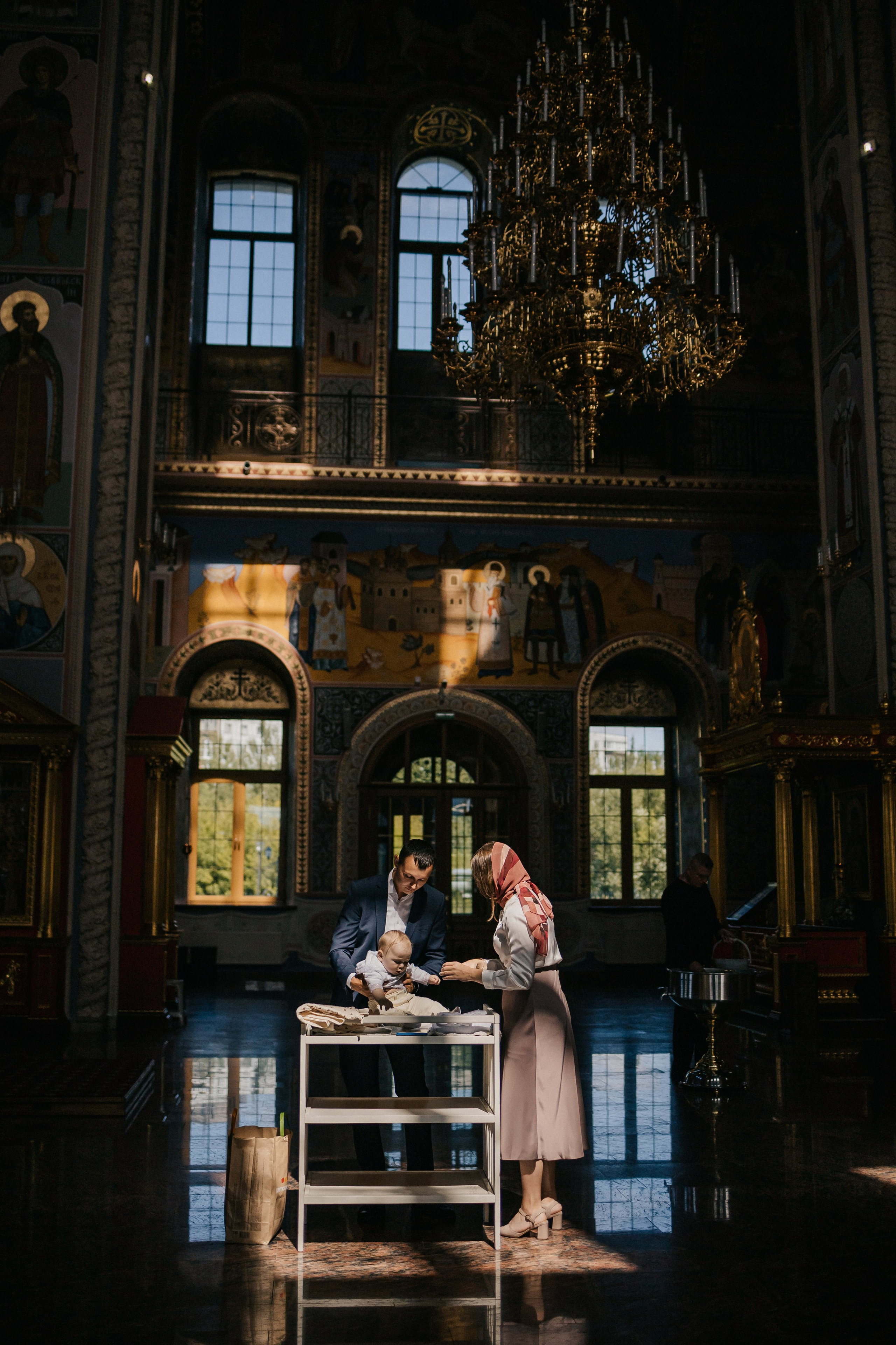 Крещение в Соборе в честь князя Георгия Всеволодовича. Фотограф Нижний Новгород