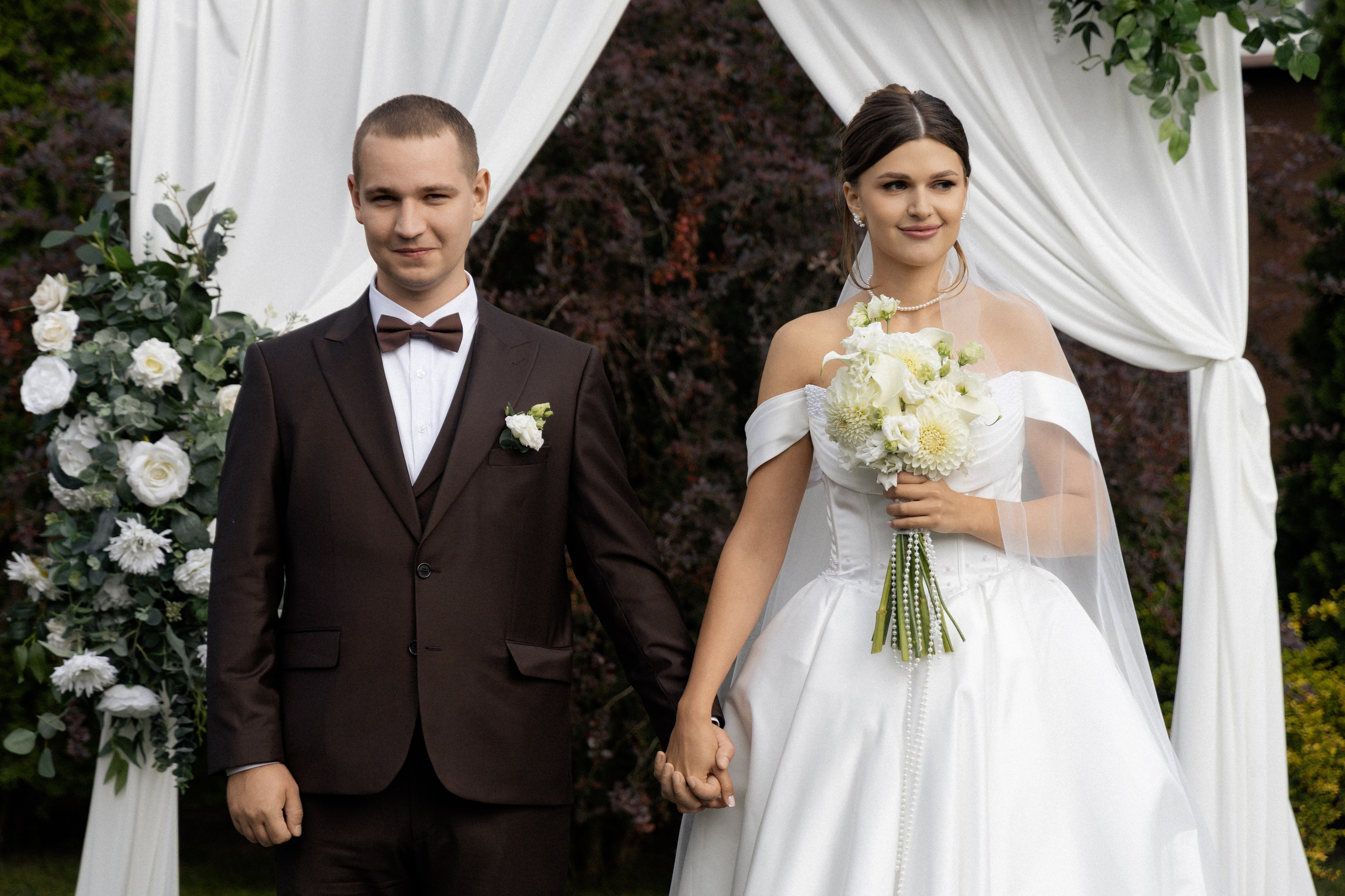 Свадебная фотосессия Анастасии и Игоря в Усадьбе Легенда. Свадебный фотограф в Минске/Беларуси Сергей Спиридонов