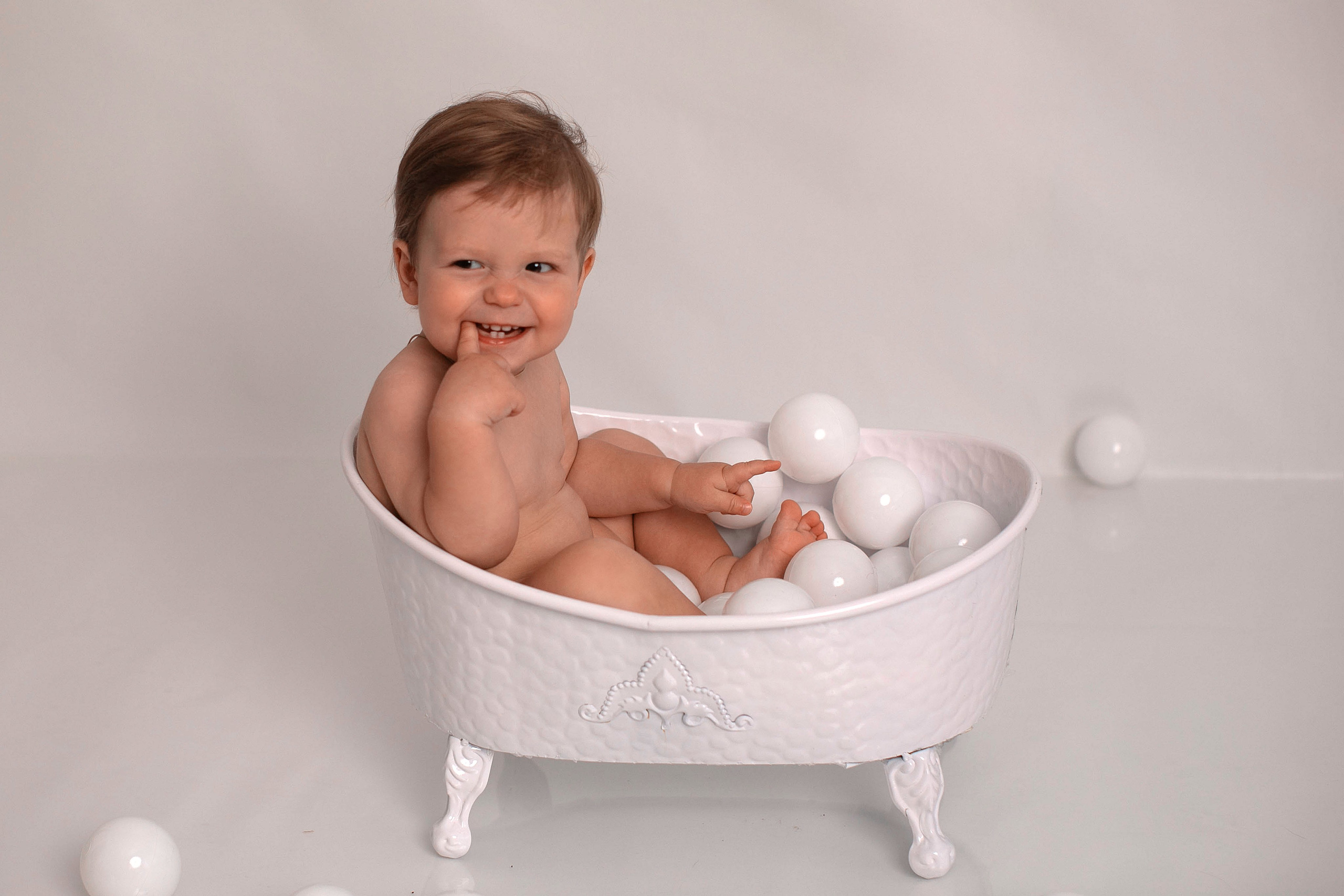 Съемка Первый тортик. Фотограф новорожденных