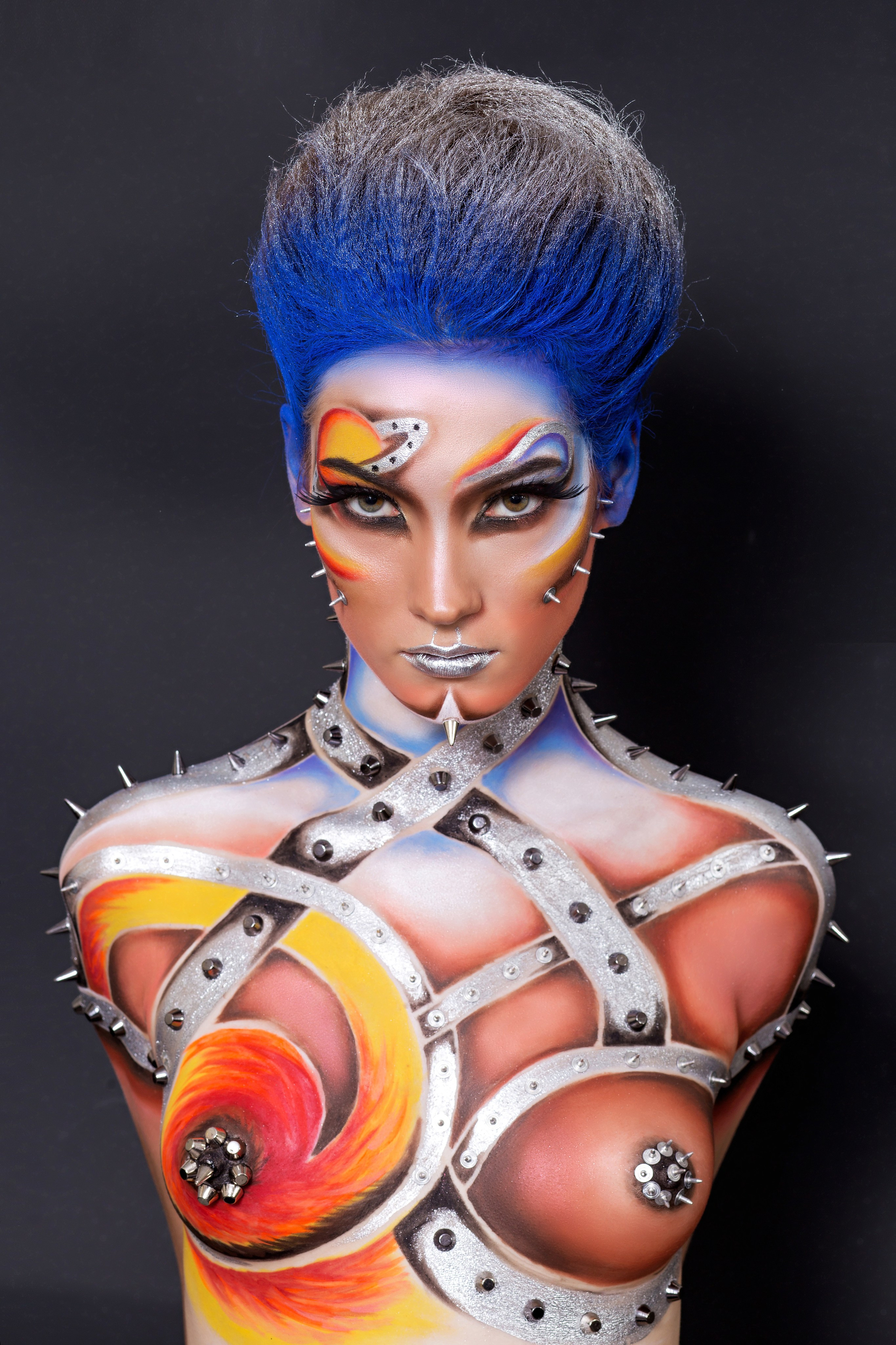 Съёмка для Чемпионата по визажу и парикмахерскому искусству, визажист Инна Воронцова. Татьяна Мирзоян