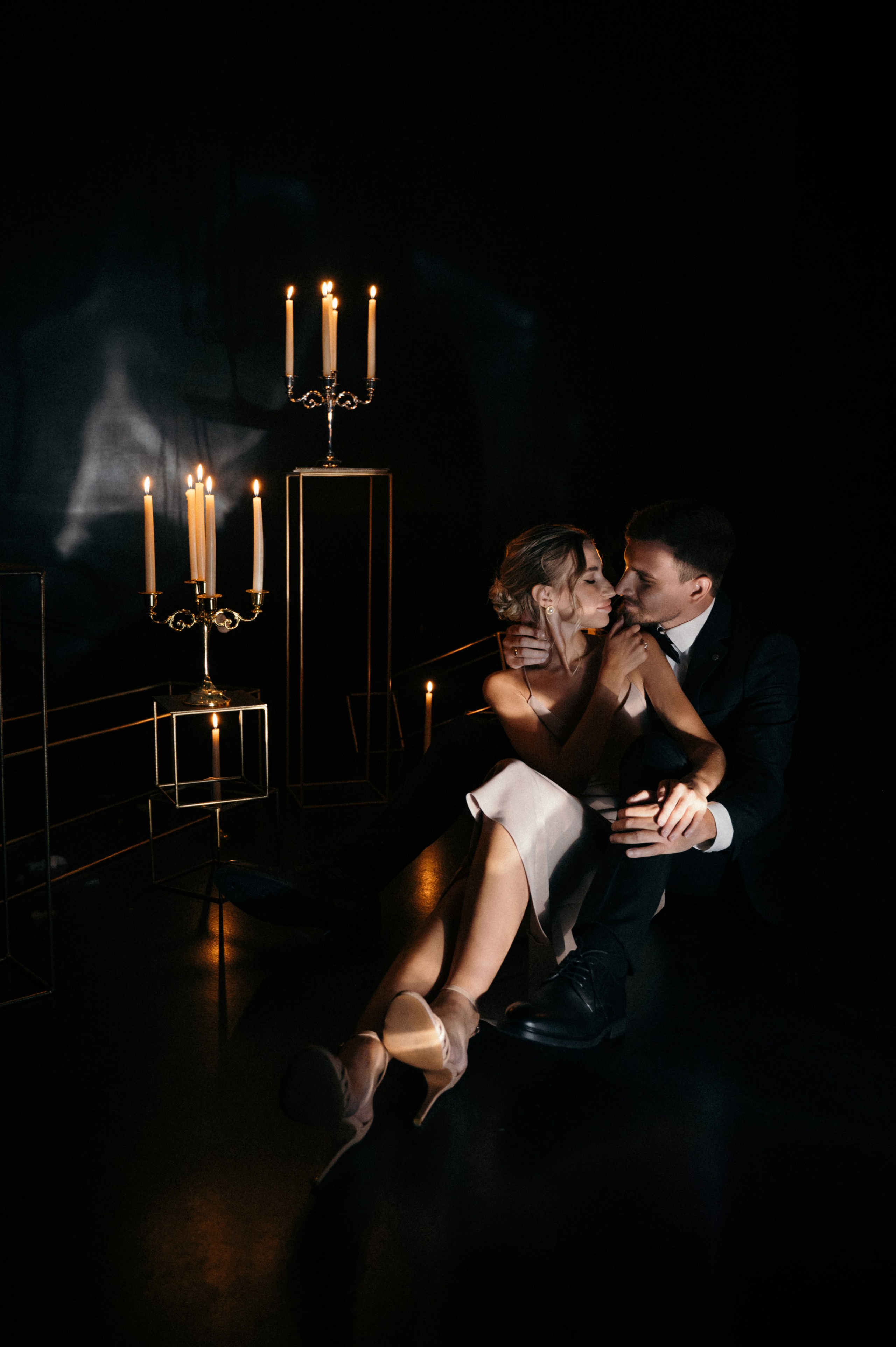 Снег. Свечи. Романтика. Свадебный фотограф Константинова Елена