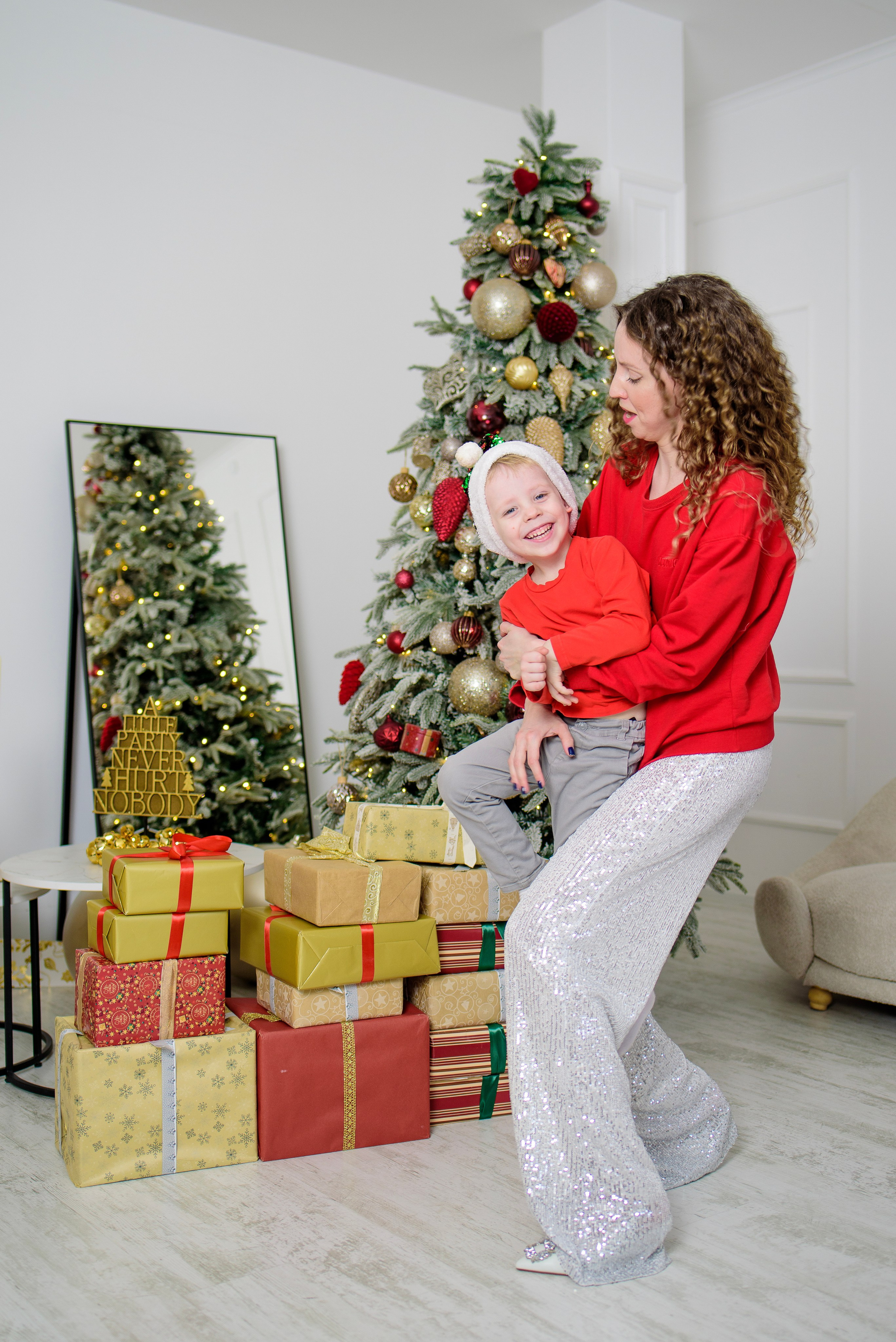 Новогодняя фотосессия Тани и Сережа (младшего). Фотограф