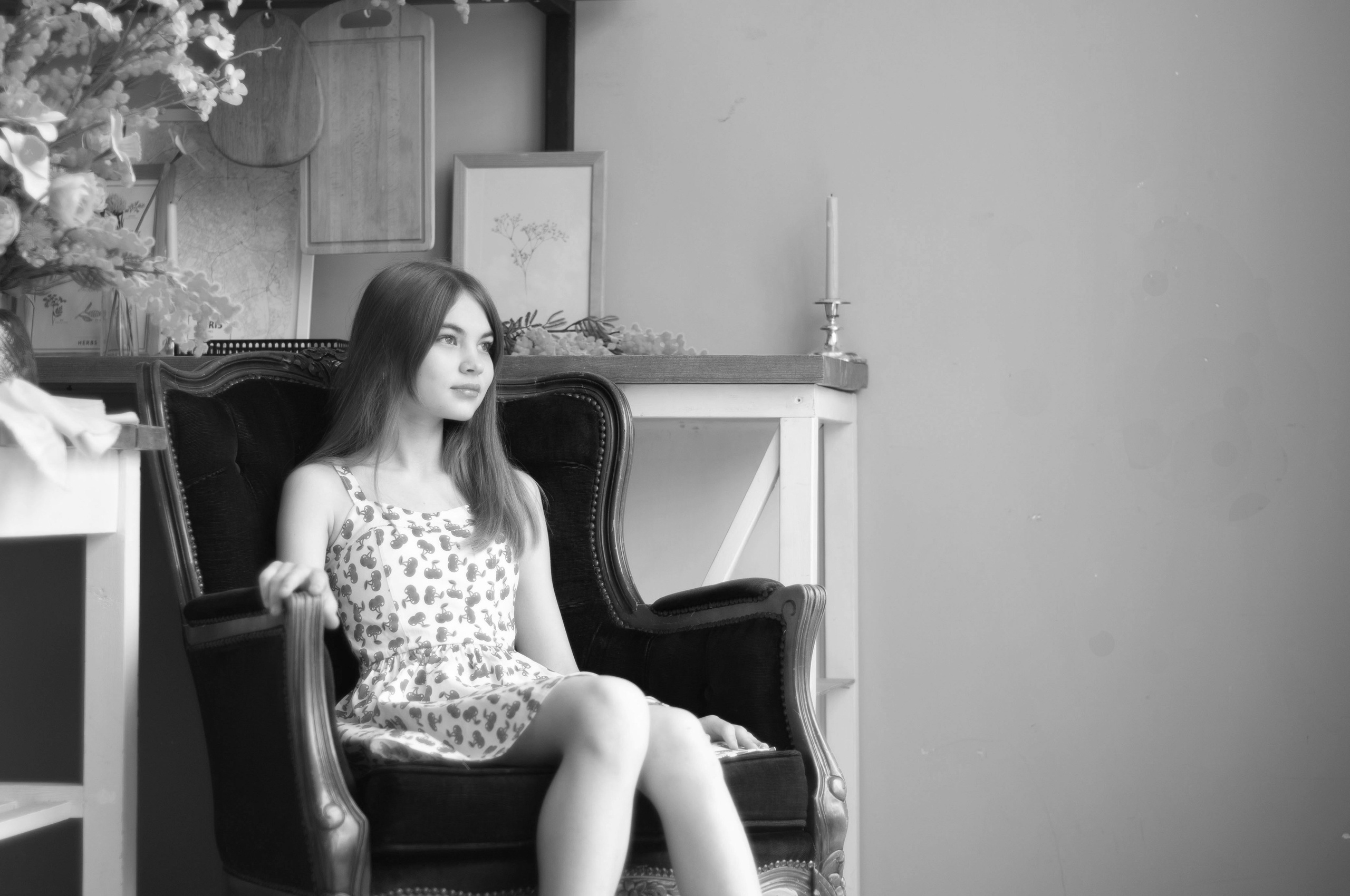 Чёрно-белая, магическая. Сейчас вылетит ПТИЧКА! Фотосессии в Керчи