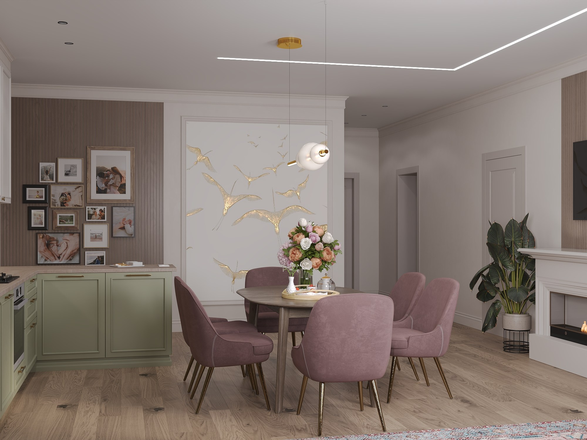 Г. Челябинск, квартира 125 м². БК студия дизайна интерьера