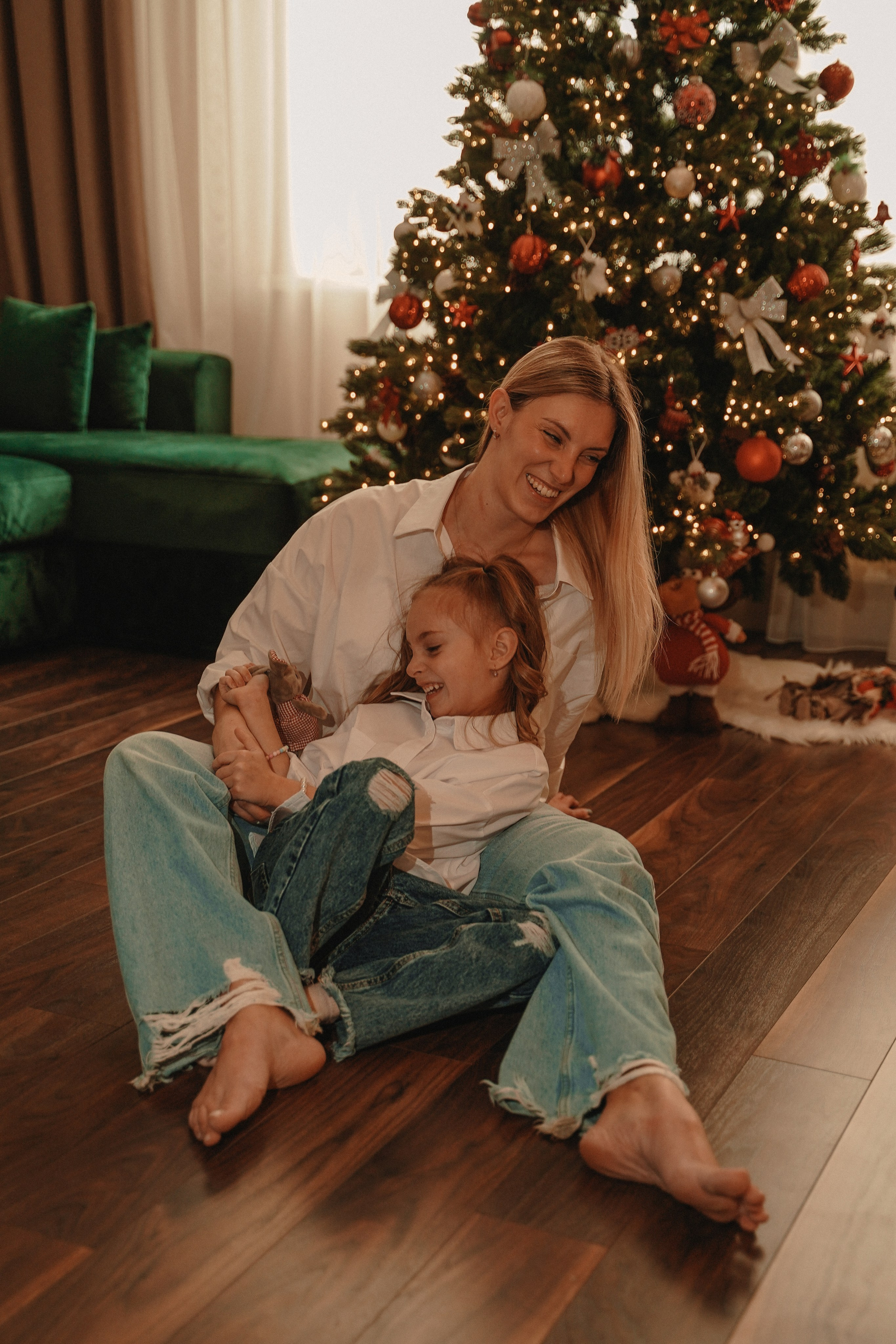 Домашняя Новогодняя фотосессия. Семейный и женский фотограф в Краснодаре Анастасия Приймак