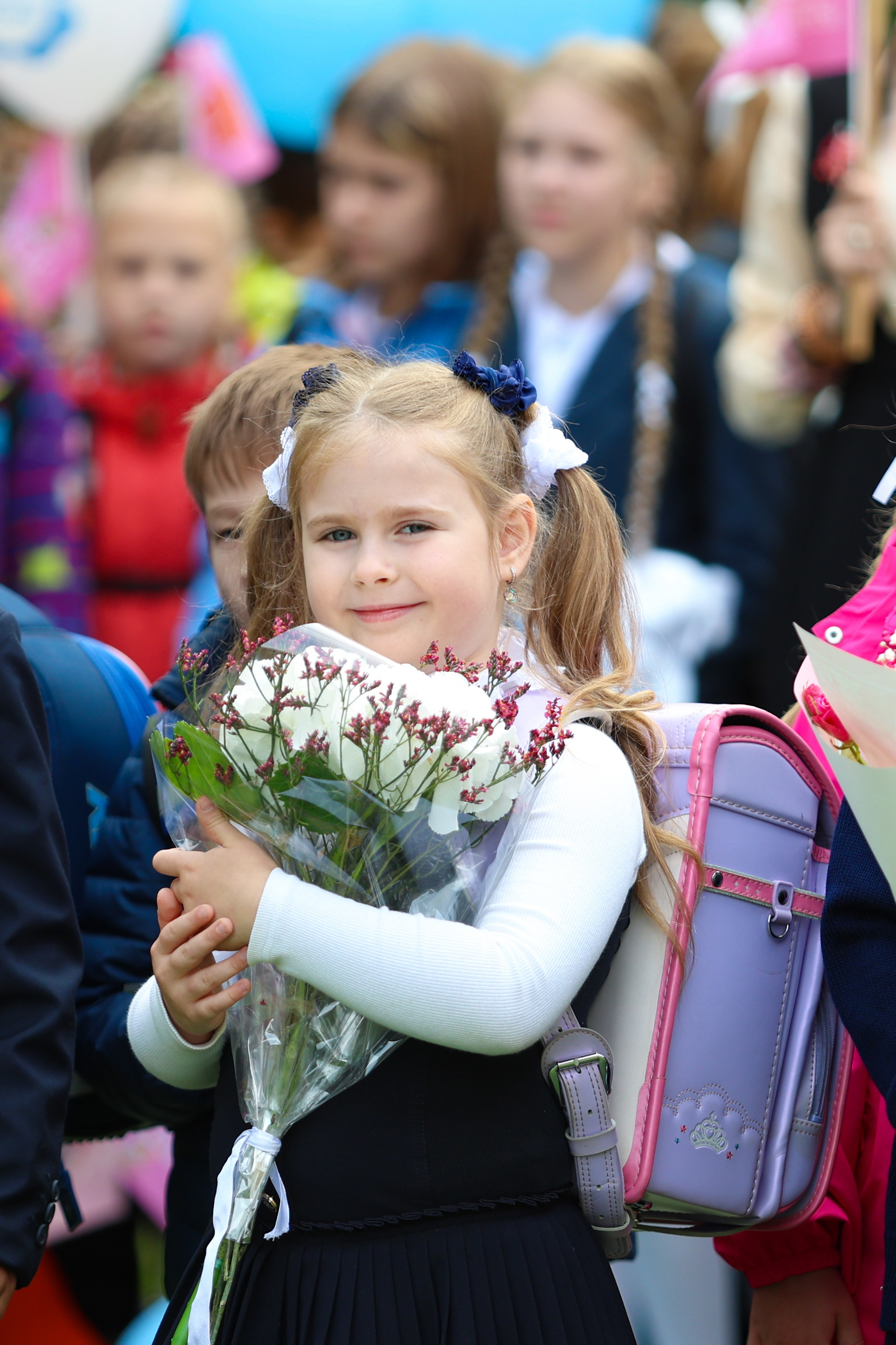 1 сентября в школе № 500. Фотограф Дарья Попова