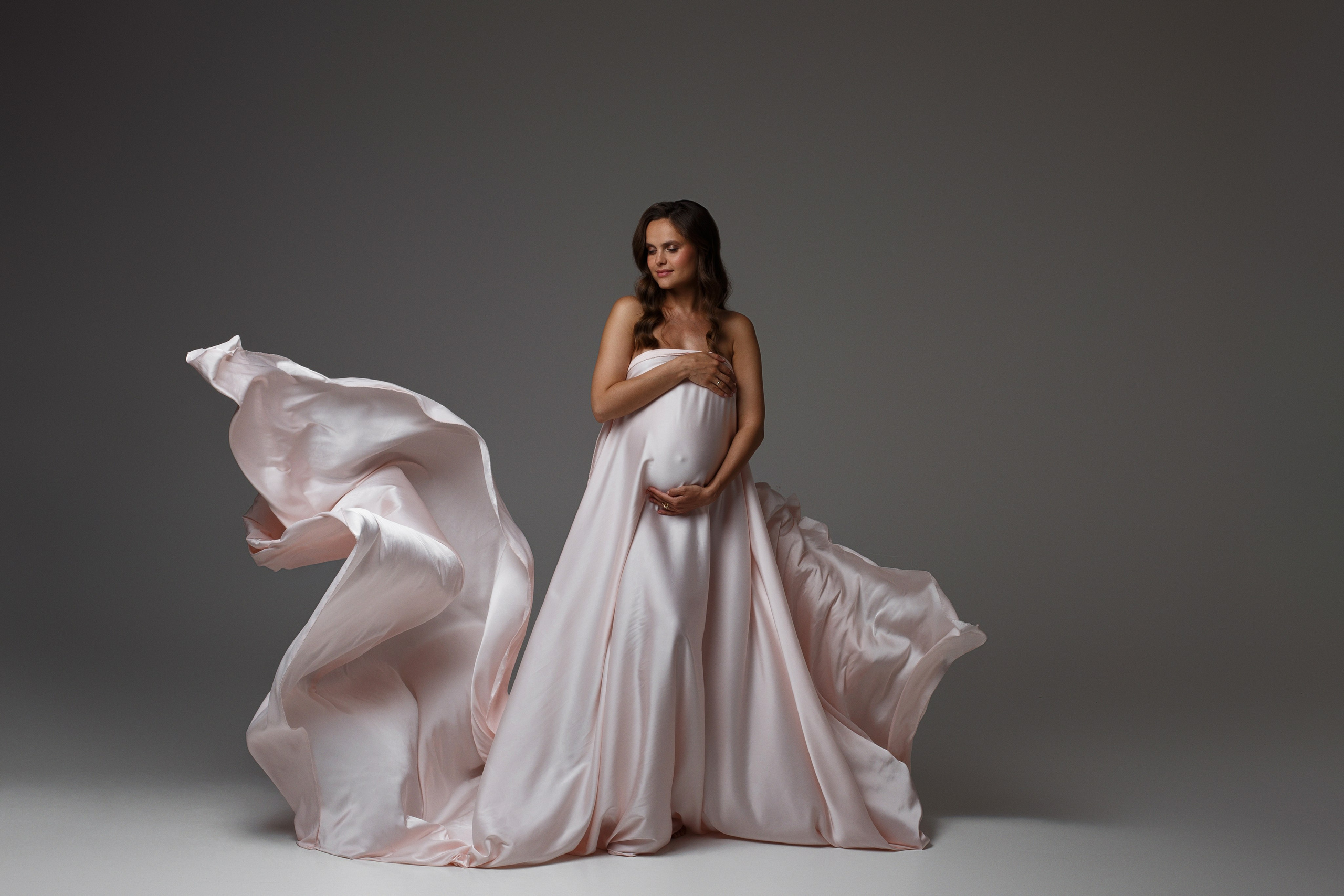 Ткани. Фотограф беременности в Екатеринбурге Гришина Анастасия