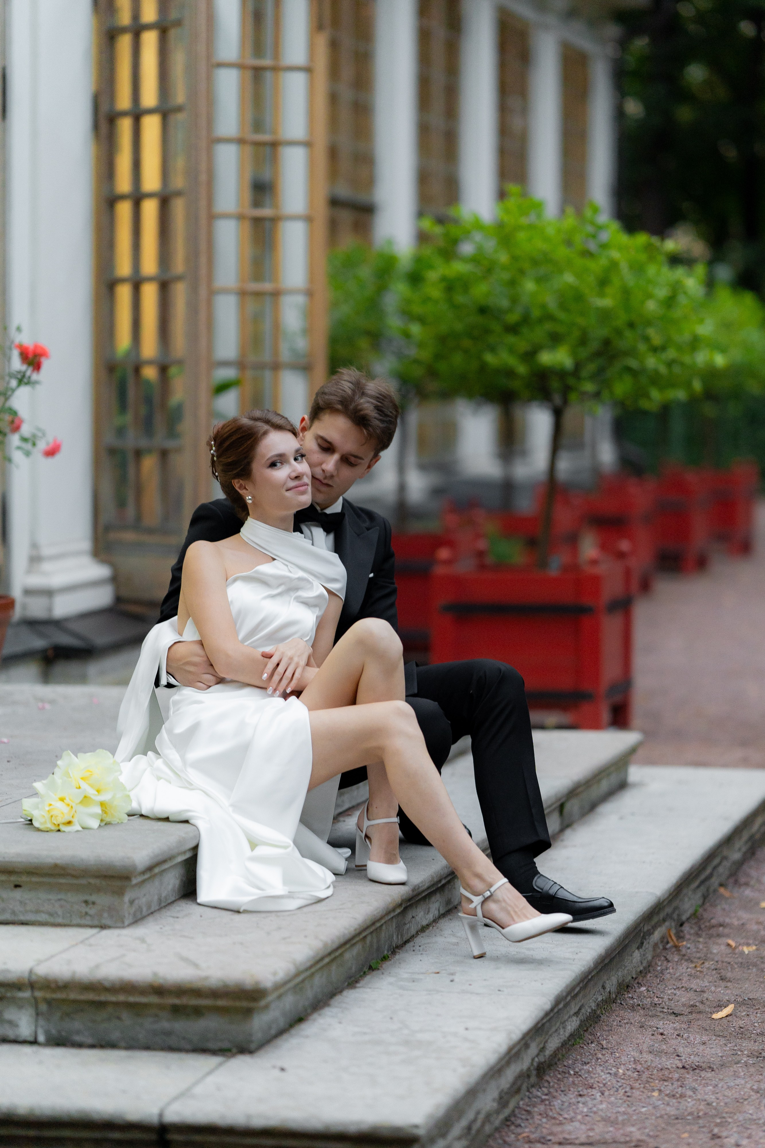 Свадебная съемка на закате. Свадебный фотограф Александр Невский в Санкт-Петербурге