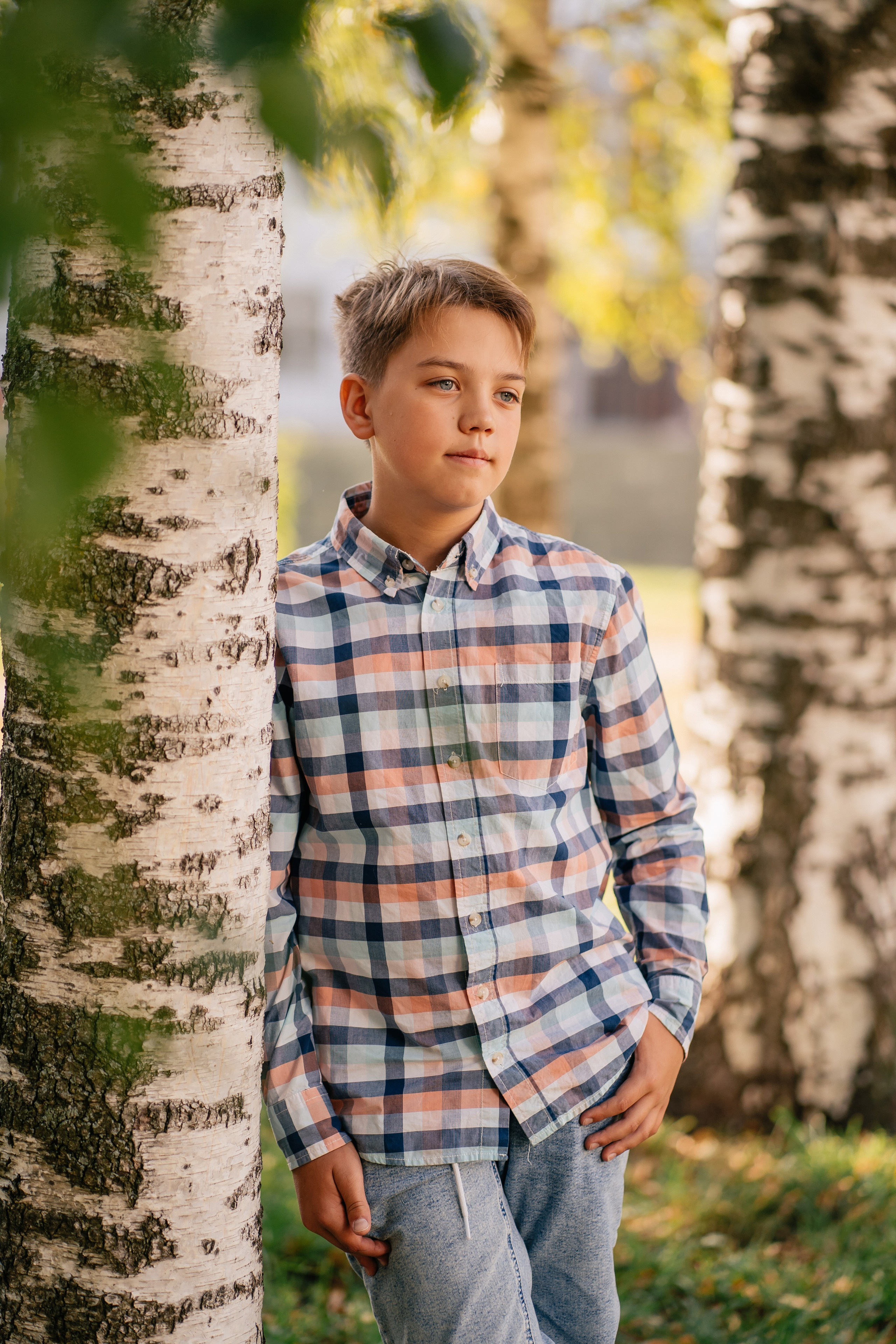 Осенняя фотосессия для школьников. Выпускные альбомы в городе Кирове. Фотограф Екатерина Невская