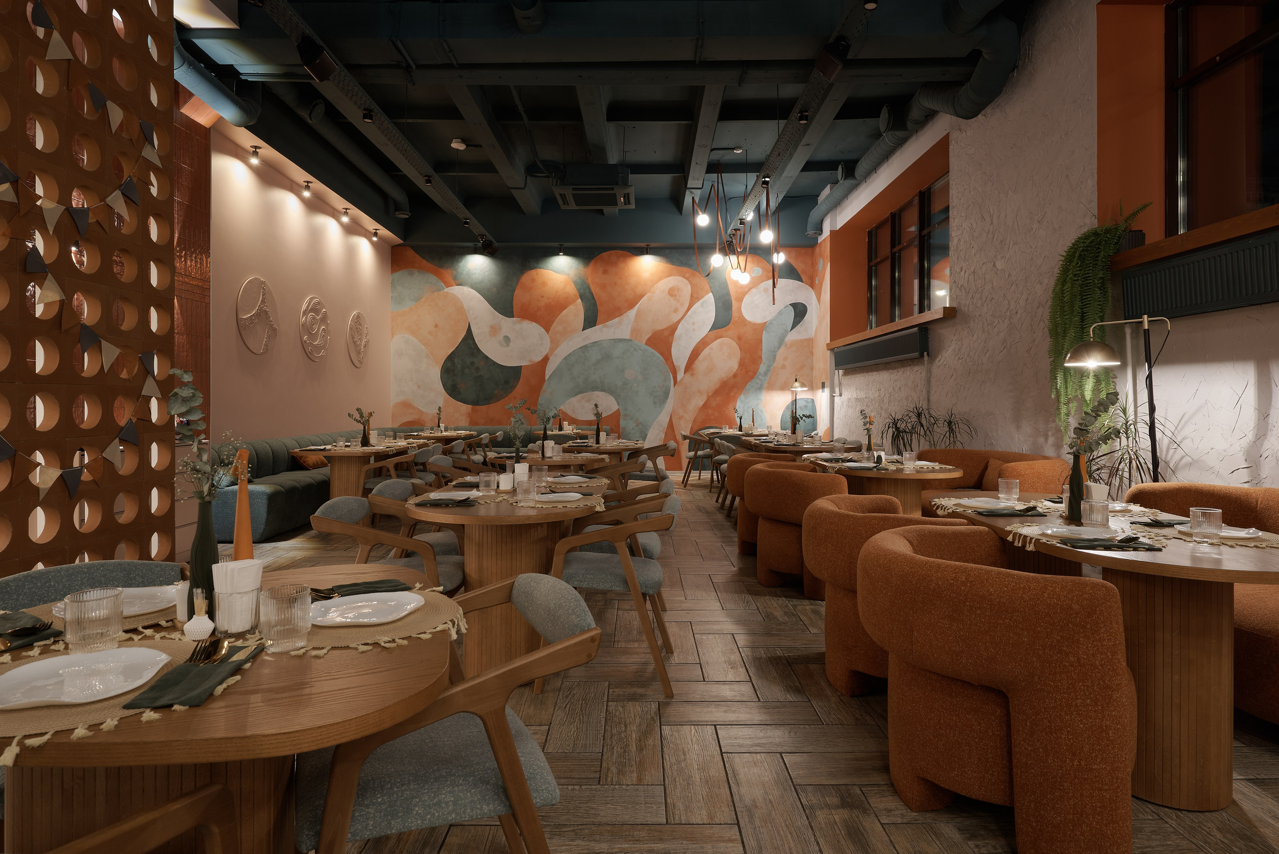 Интерьерная фотосъемка ресторана Ива и Олива Челябинск. Абросимов Лев интерьерный и архитектурный фотограф