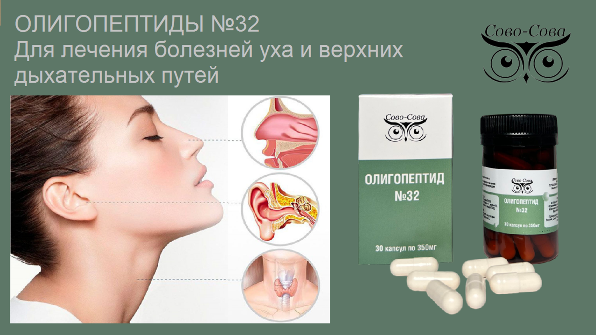 Олигопептид № 32 — Для лечения болезней уха и верхних дыхательных путей