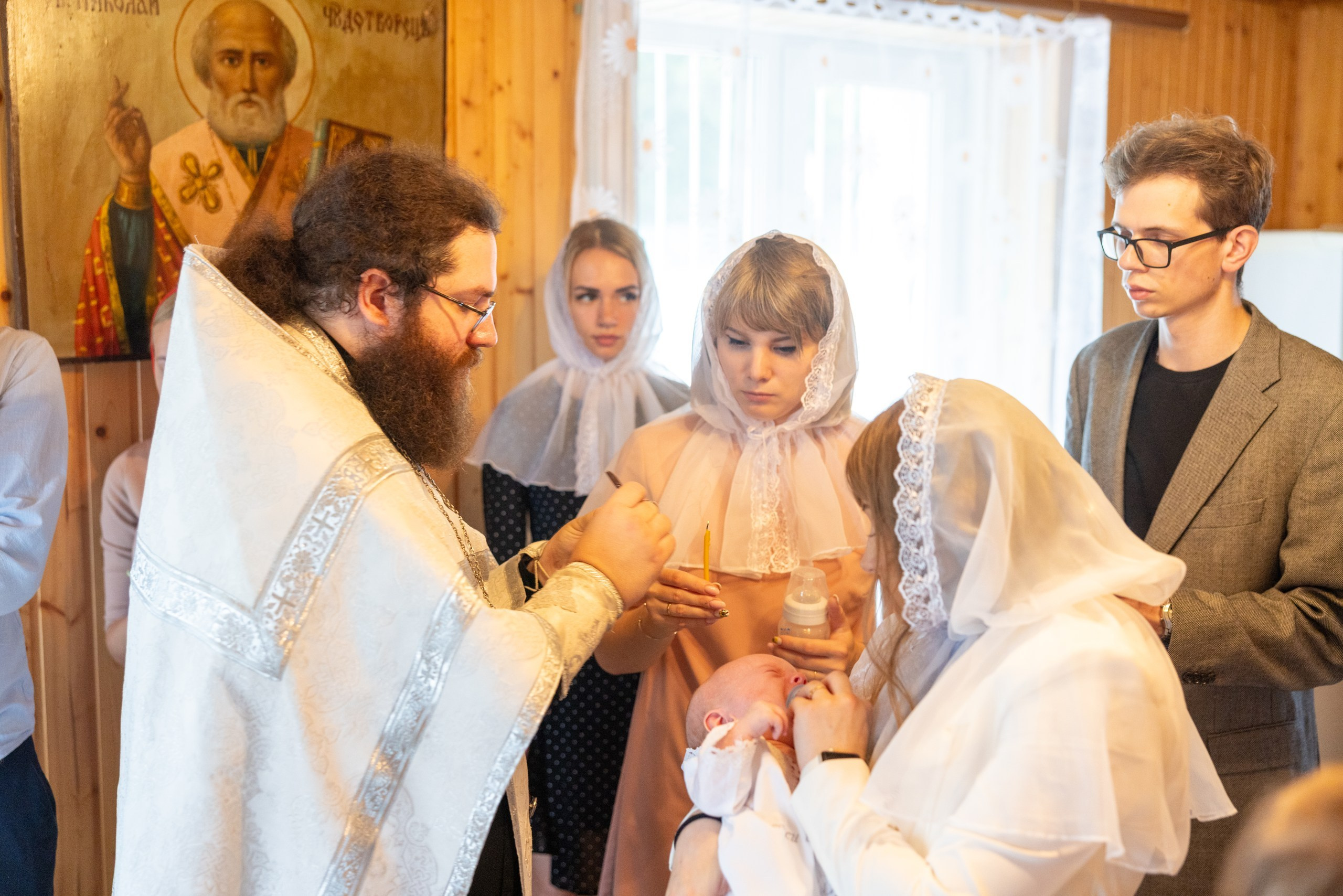 Образец репортажа крещения оригиналы, без искажений, без вспышки, светосильная оптика!. Фотограф в Туле Крупский АнДРей. Фотостудия «КАДР71» в Туле