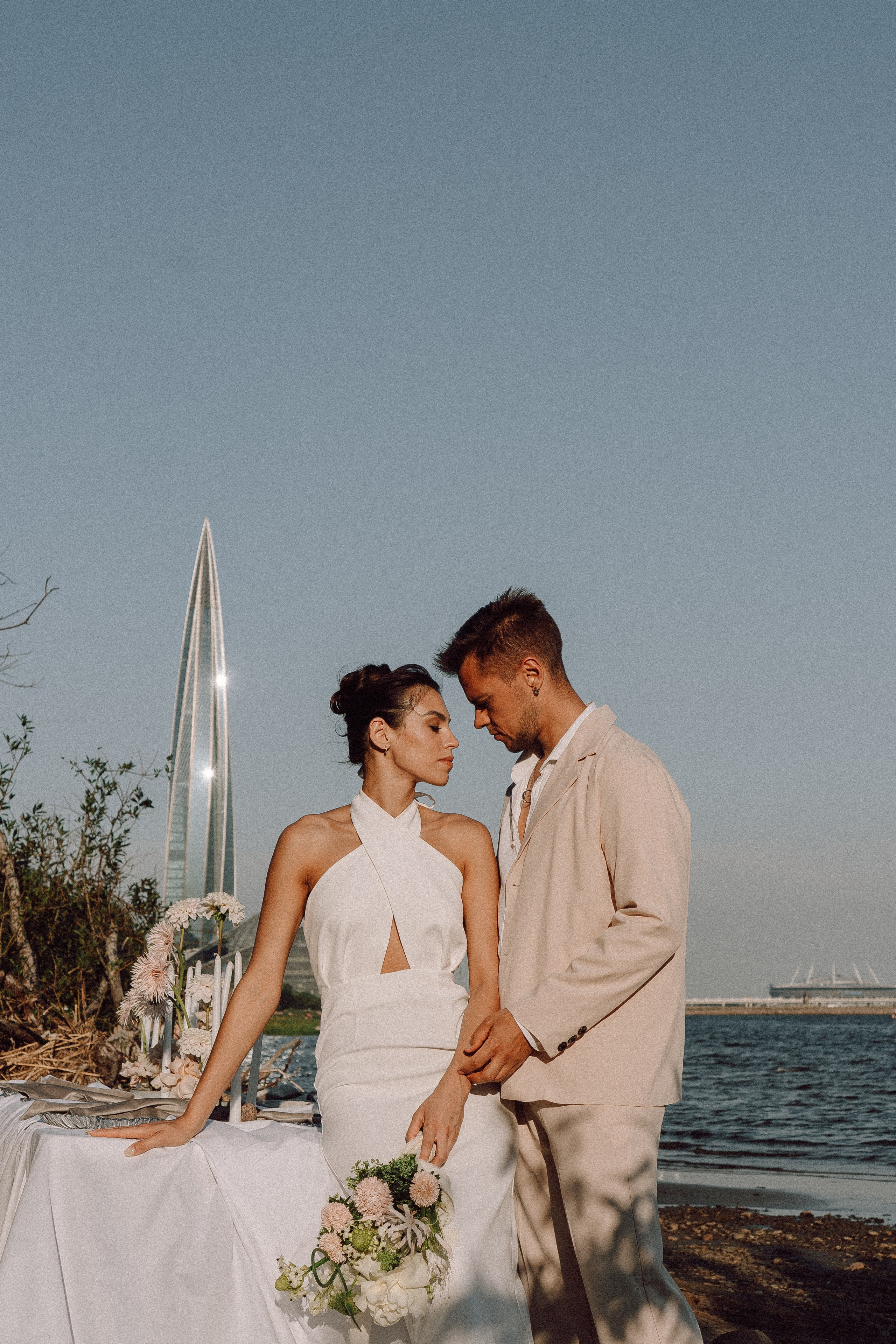 СВАДЕБНАЯ ФОТОСЕССИЯ ВЫЕЗДНОЙ ЦЕРЕМОНИИ (ФИНСКИЙ ЗАЛИВ). Профессиональный фотограф, Санкт-Петербург — Виктория Богомолова