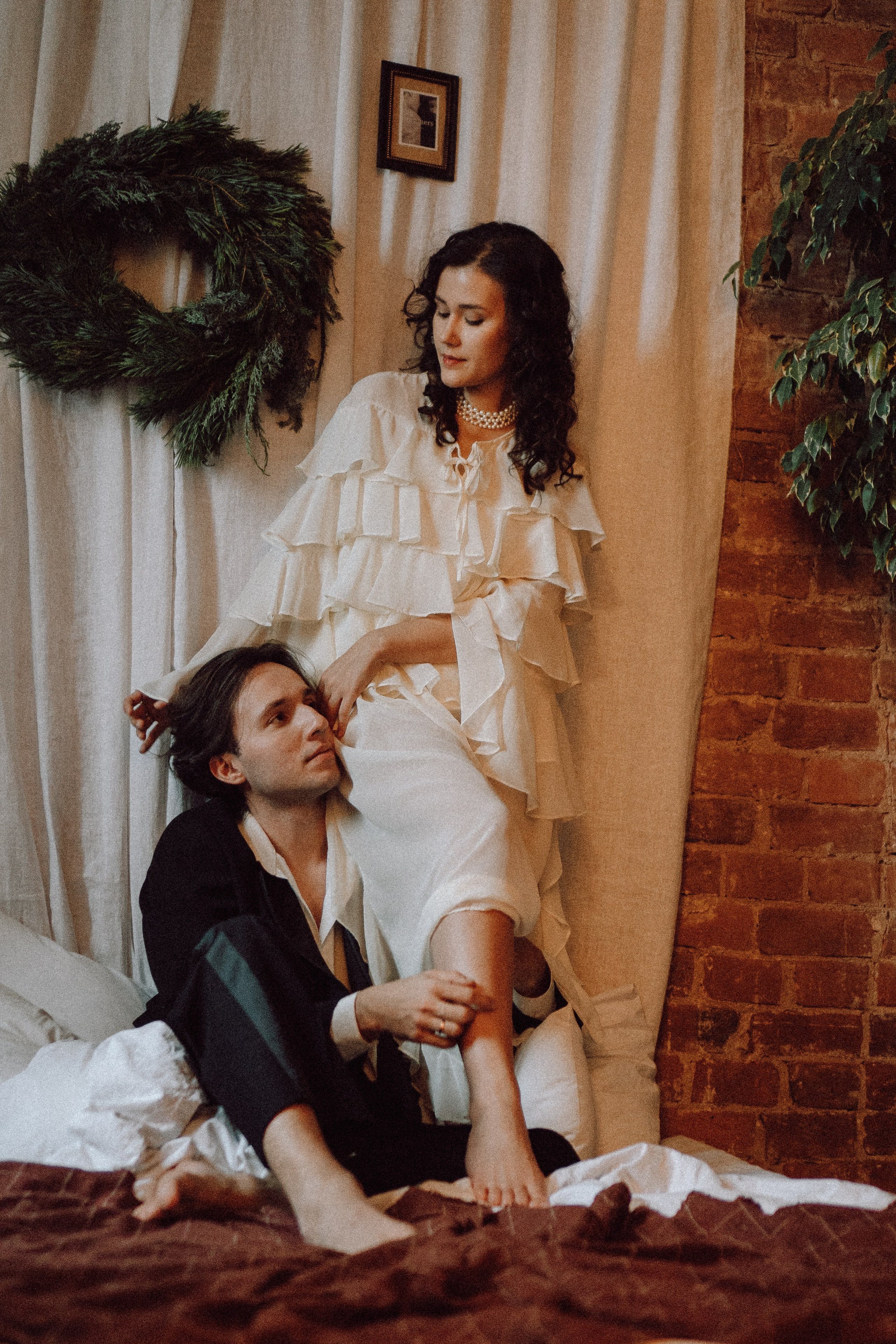 УТРО ЖЕНИХА И НЕВЕСТЫ В ФОТОСТУДИИ И ОСНОВНАЯ ФОТОСЕСИСИЯ ЗИМОЙ. Профессиональный фотограф, Санкт-Петербург — Виктория Богомолова