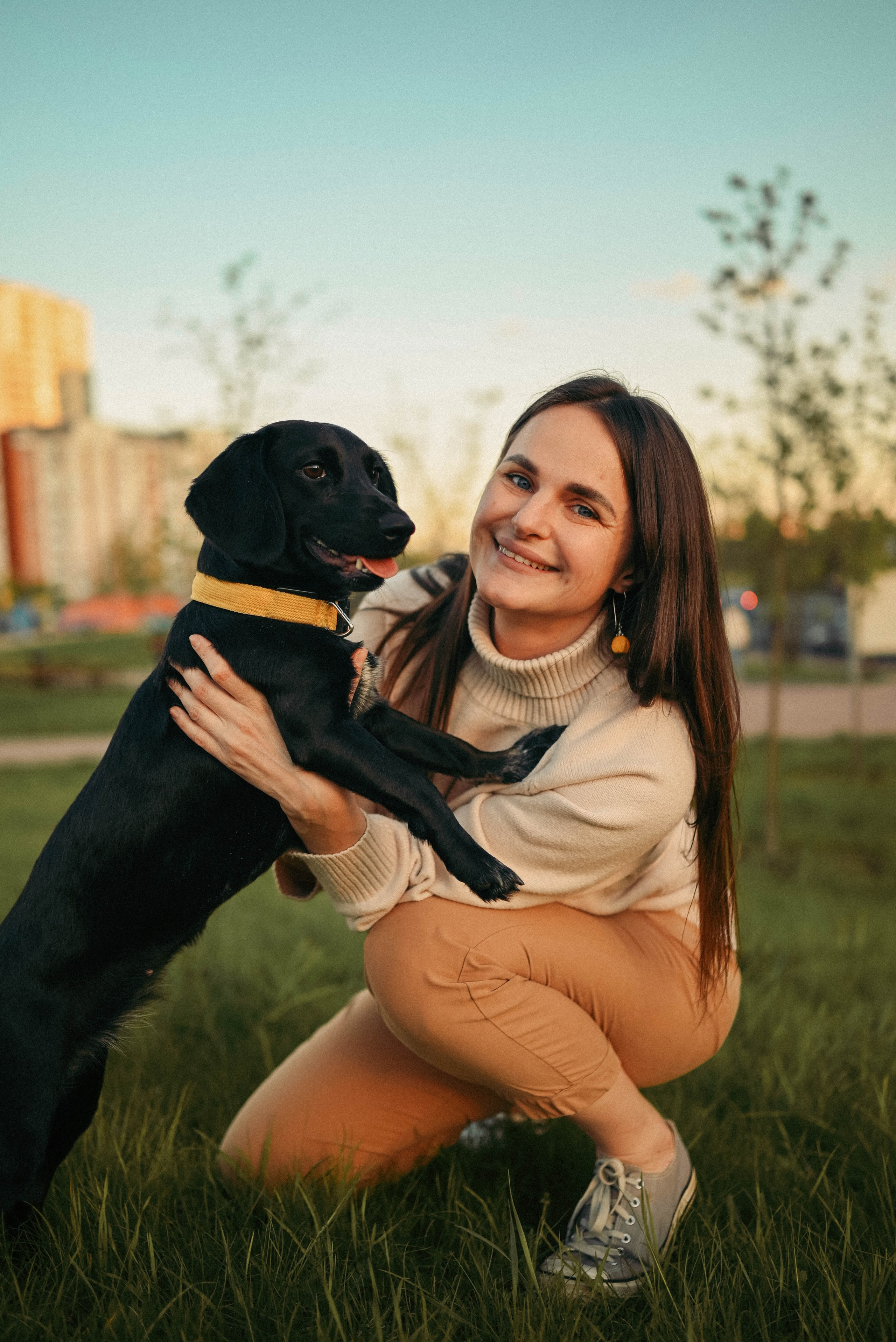 Прогулка с пушистым другом. Семейный фотограф в Москве Люберцах Ирина Вронская