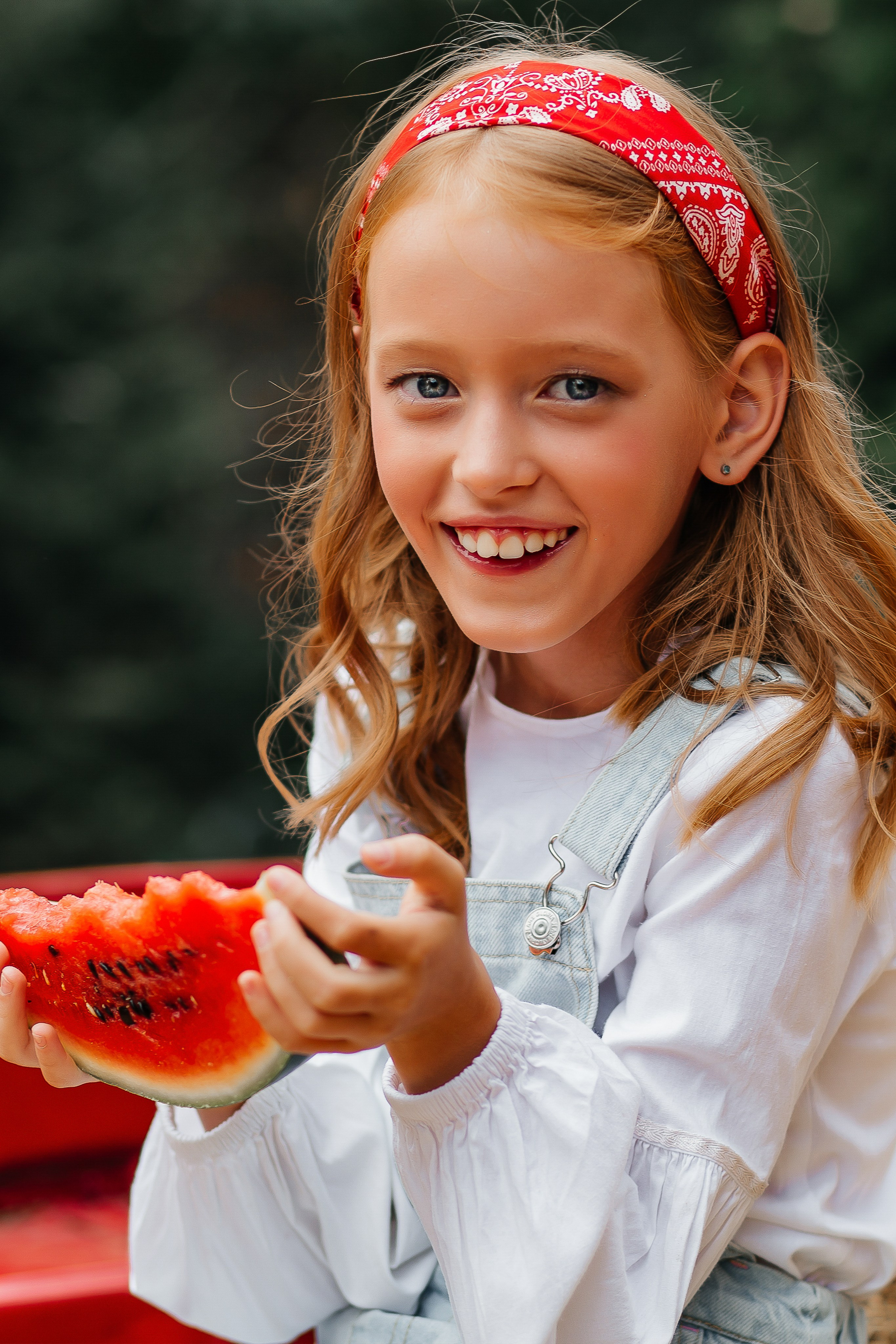 Осенняя детская фотосессия с арбузами. Фотограф в Подольске — Мария Бучнева