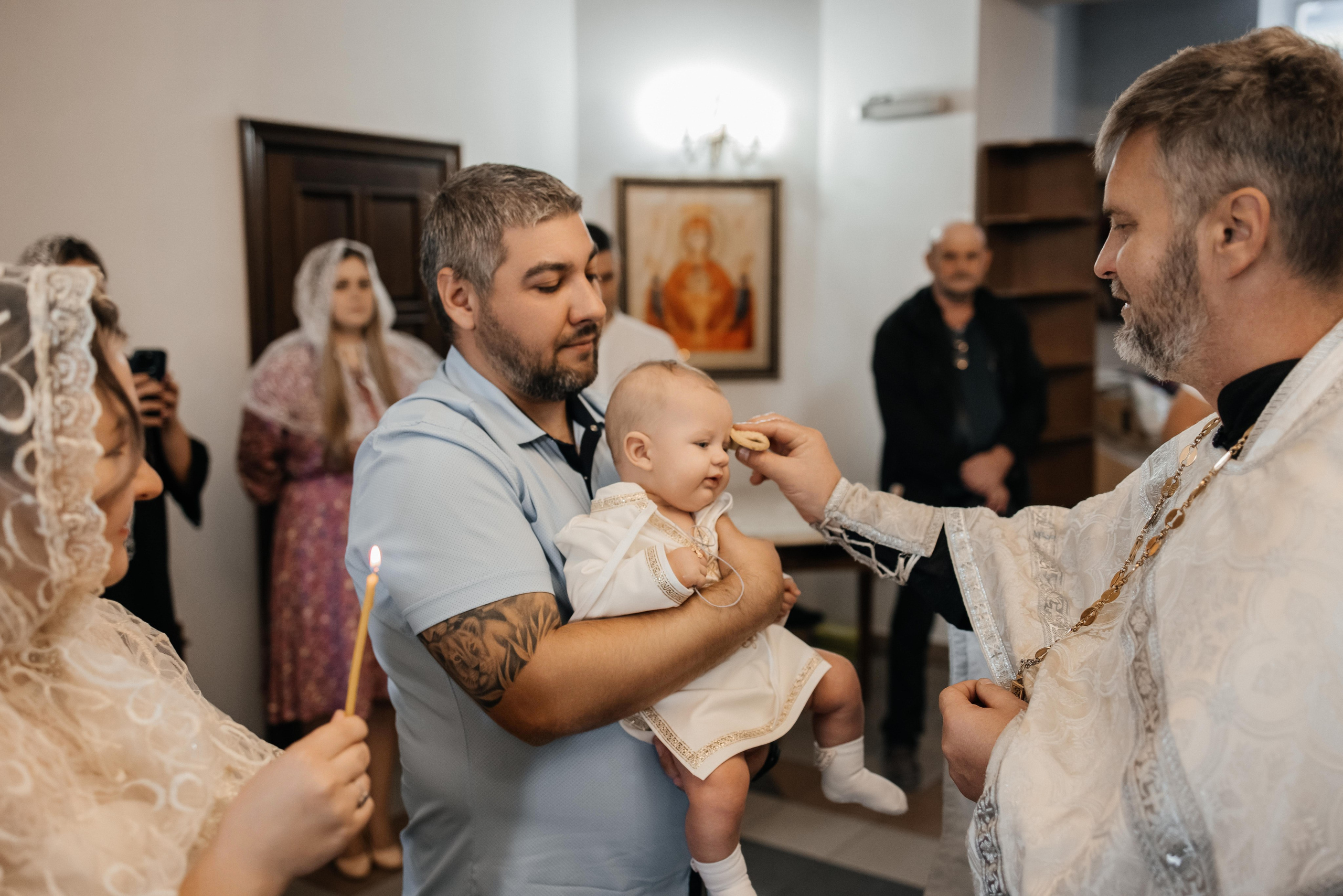 Крещение Ромы. Свадебный и семейный фотограф Яна Стражева. Волгоград, Москва