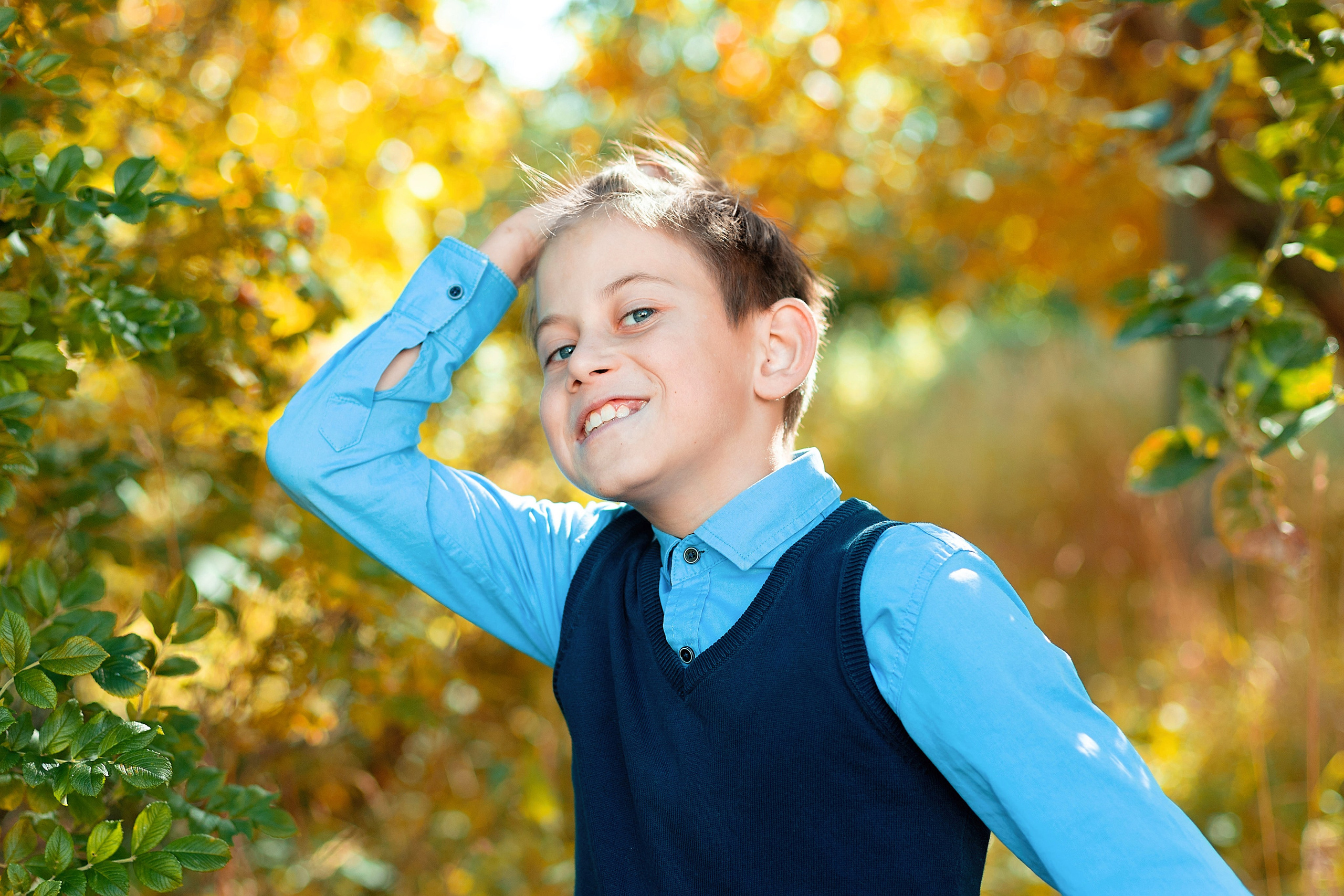 4 класс. Съёмка на улице. Выпускные альбомы «Эврика» в Нижнем Новгороде