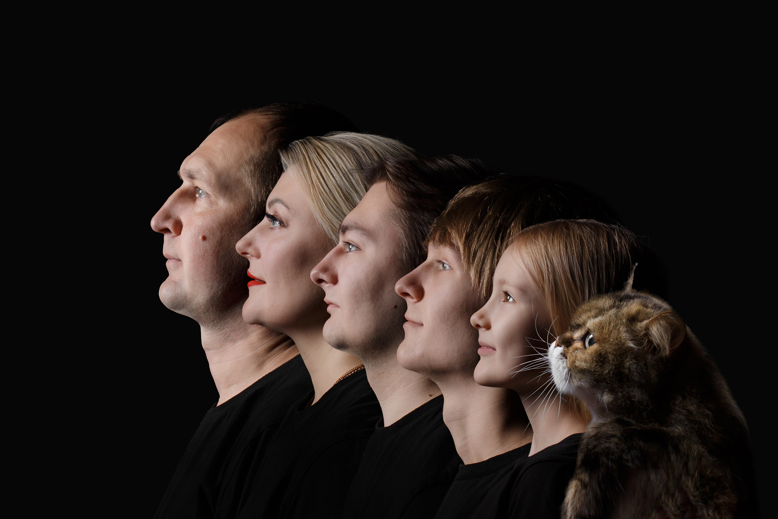 Семейный трендовый портрет. Семейный и детский фотограф в Стерлитамаке Разина Рахмангулова